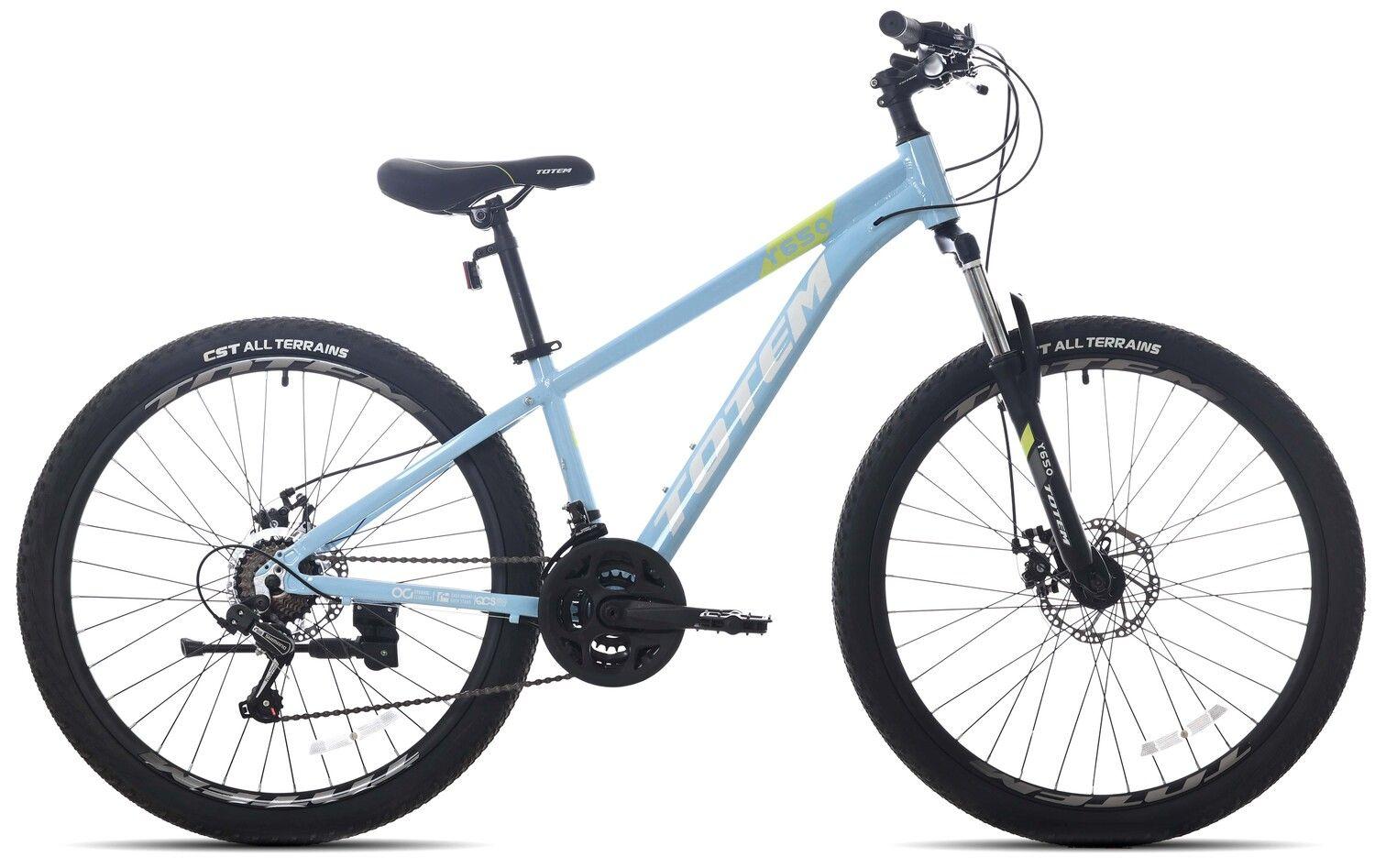 BICICLETA TOTEM MTB ARO 26 MODELO Y650 CELESTE VERDE-5