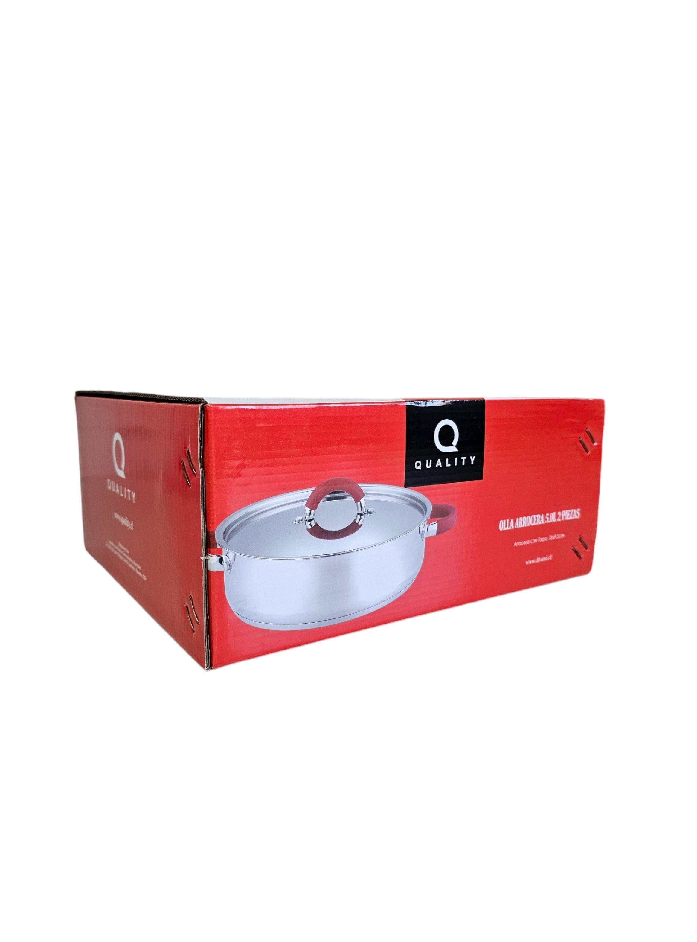 Arrocera 26cm Acero Inoxidable-6