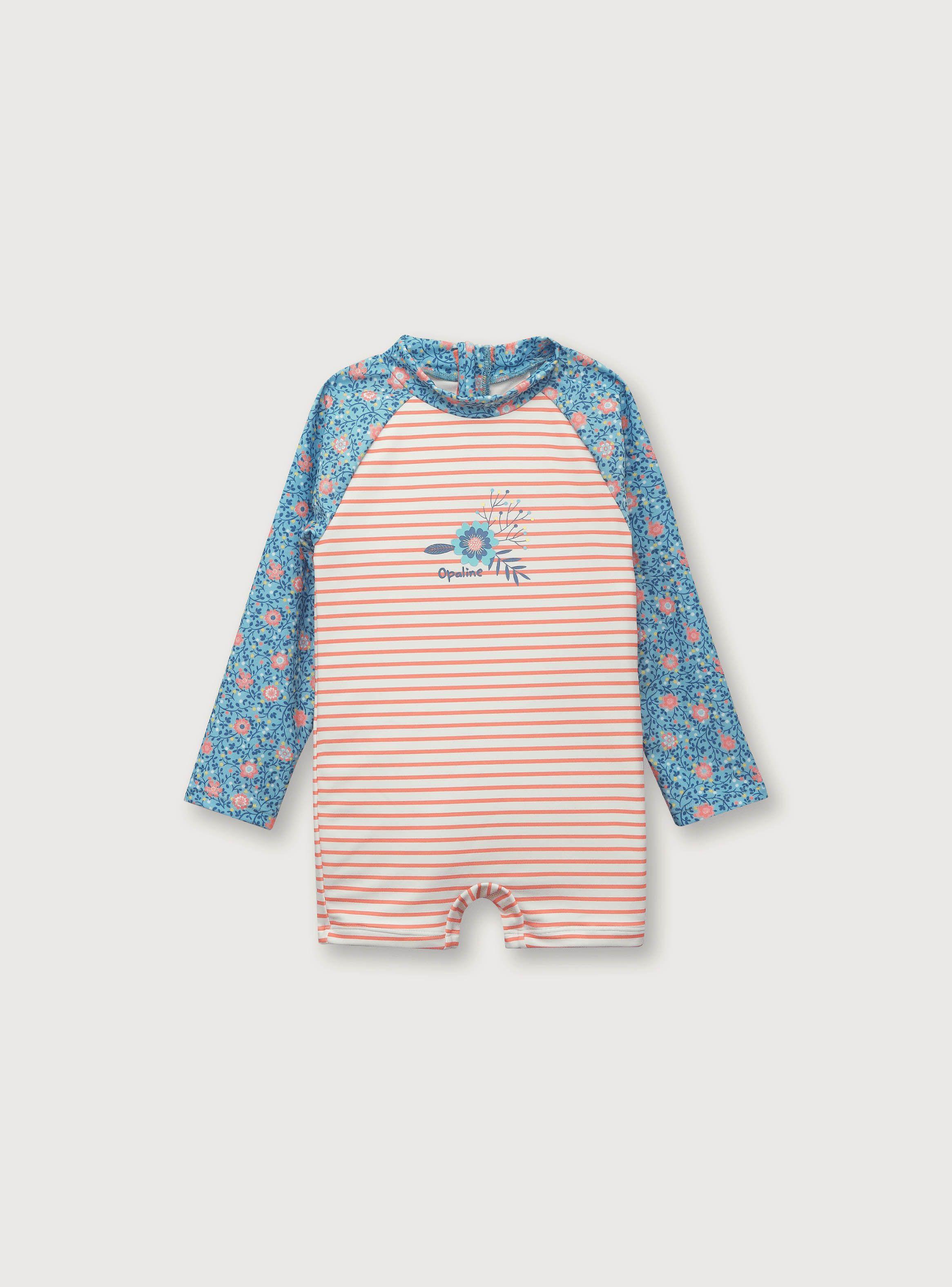 Traje De Baño De Niña Uv Rosado (6M A 4A) Opaline-0