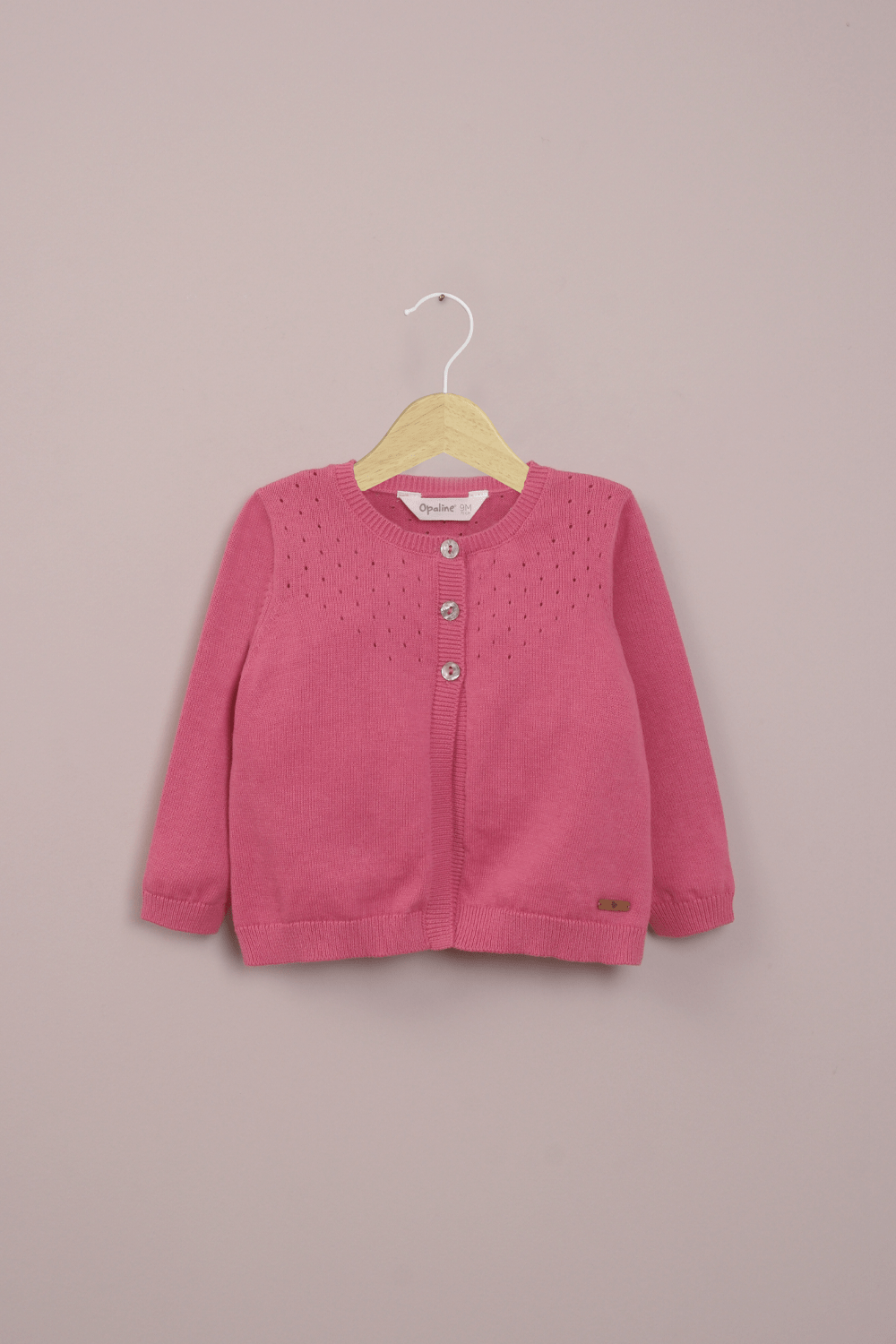 Chaleco fucsia de niña-0