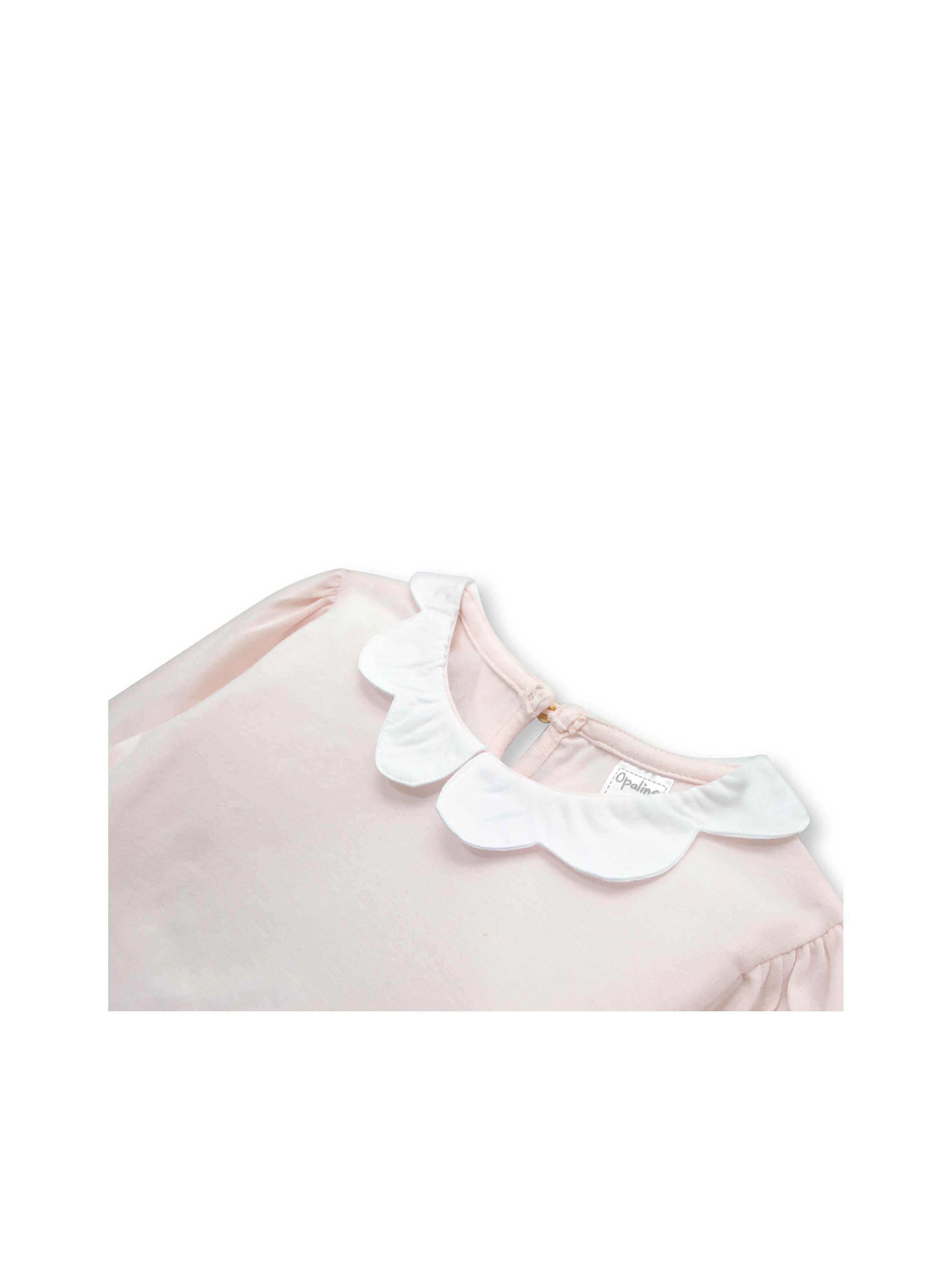 Polera De Niña Con Cuello Rosado (6M A 4A) Opaline-2