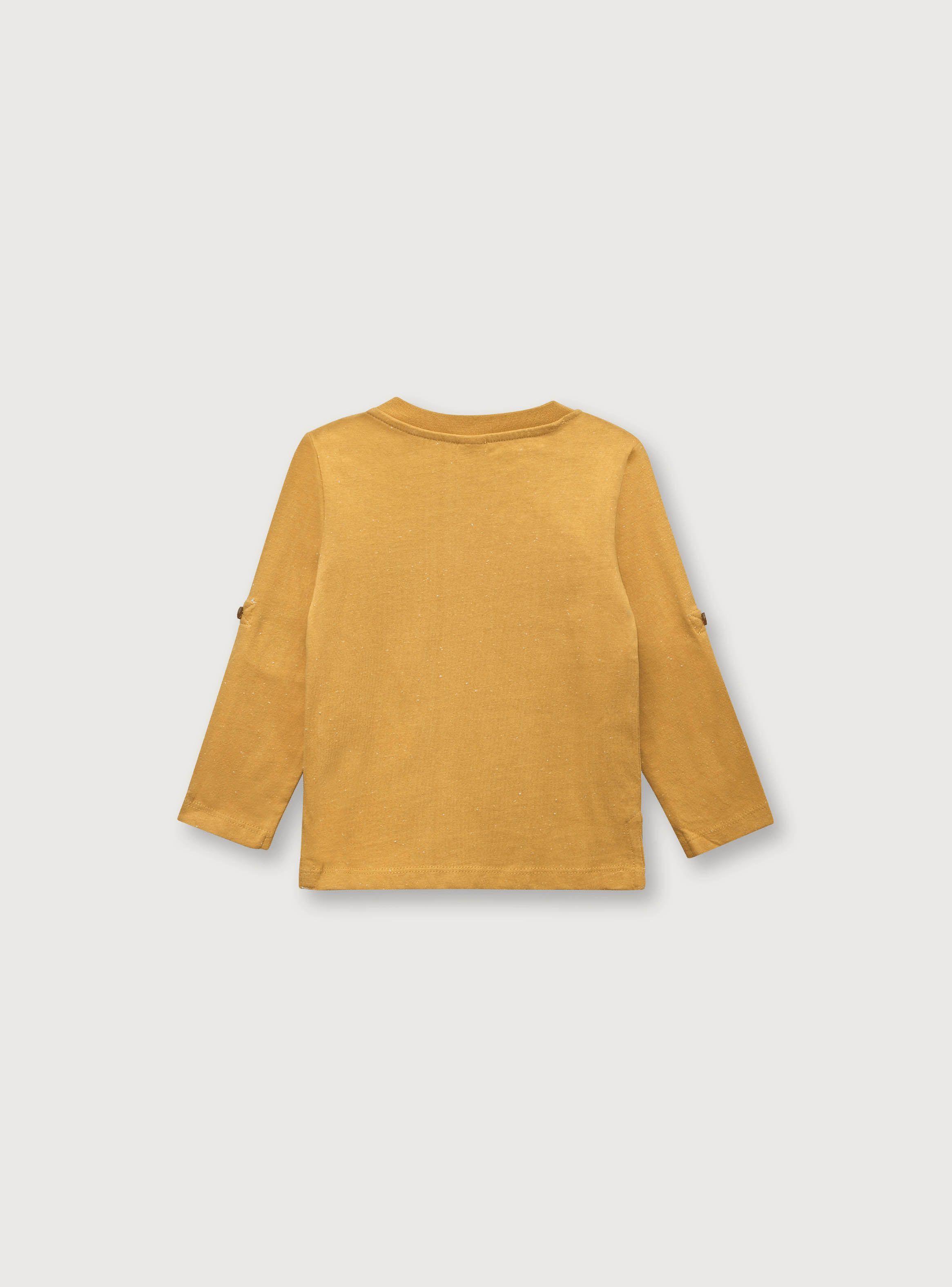 Polera De Niño Manga Roll Up Amarillo (6M A 4A) Opaline-1