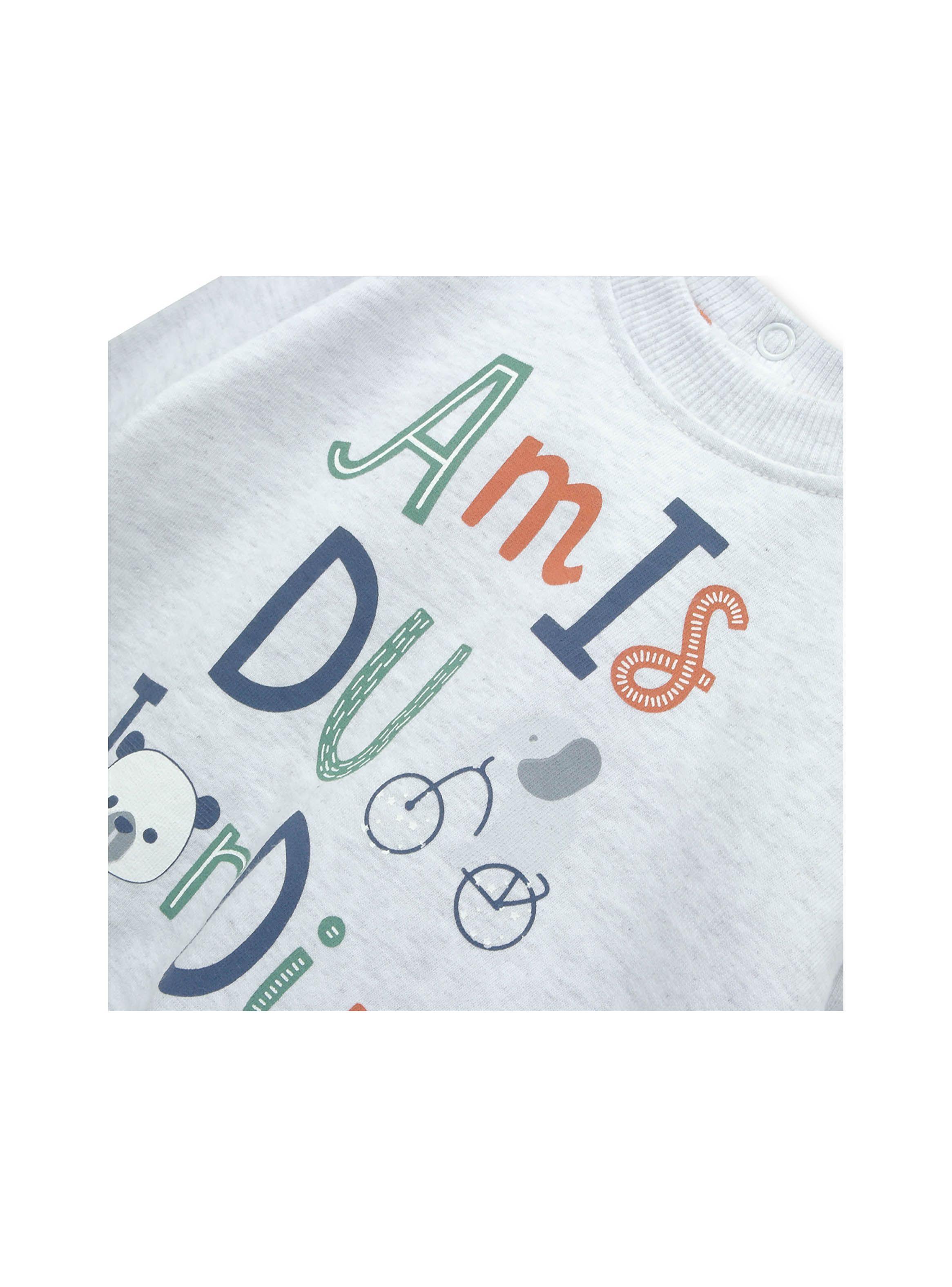 Polerón de bebé niño jardin Gris (RN - 9M)-2