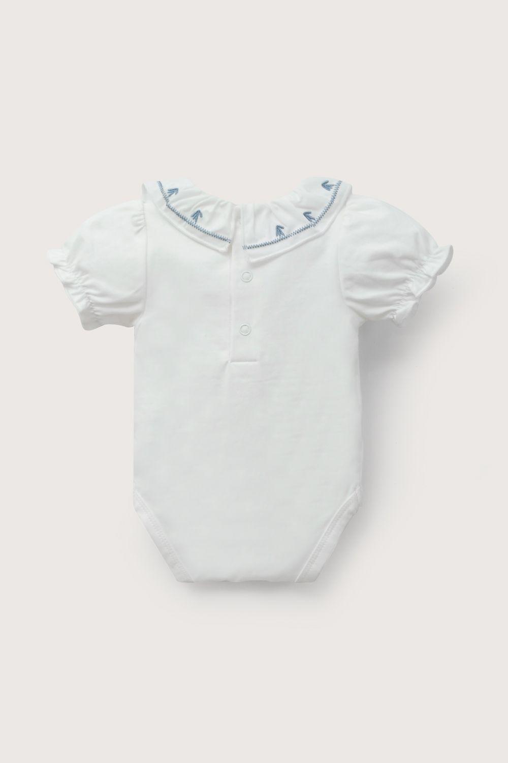 Body blanco de bebé niña-2