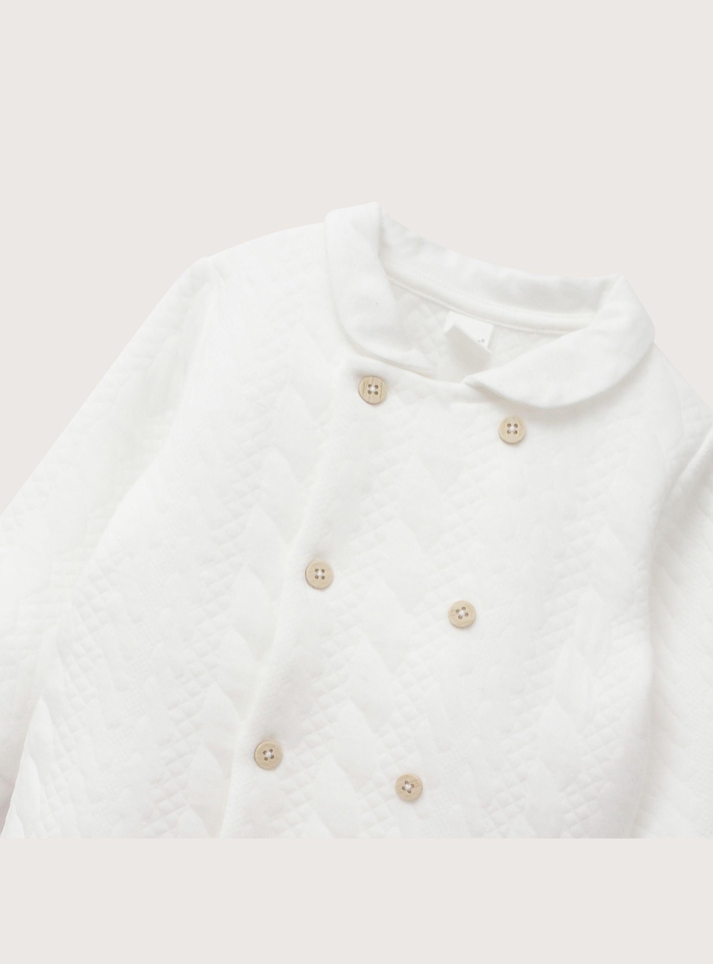 Osito Quilted Blanco Bebe Unisex-3