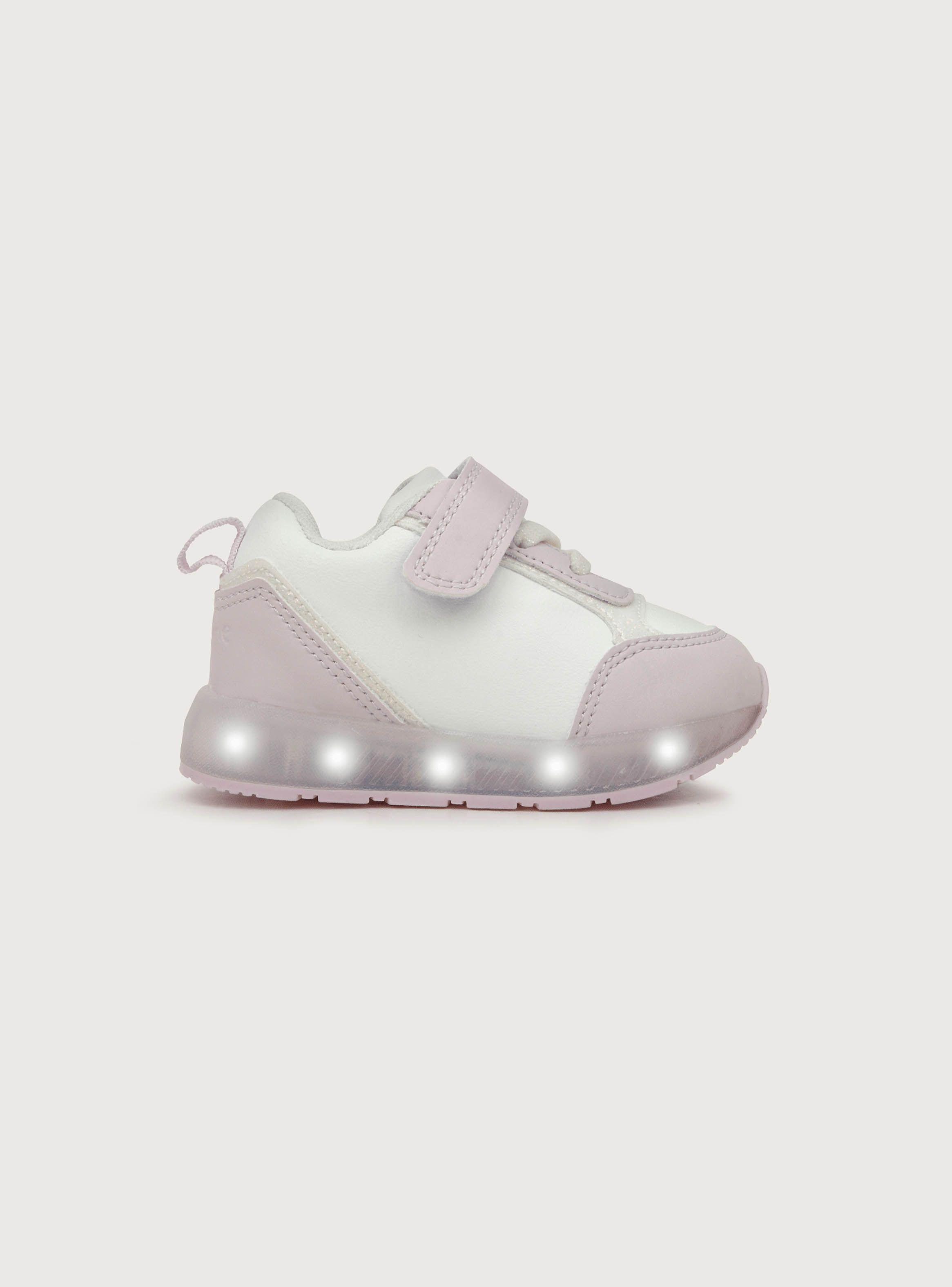 Zapatilla luces Niña Lila (20 a 29) Opaline-1