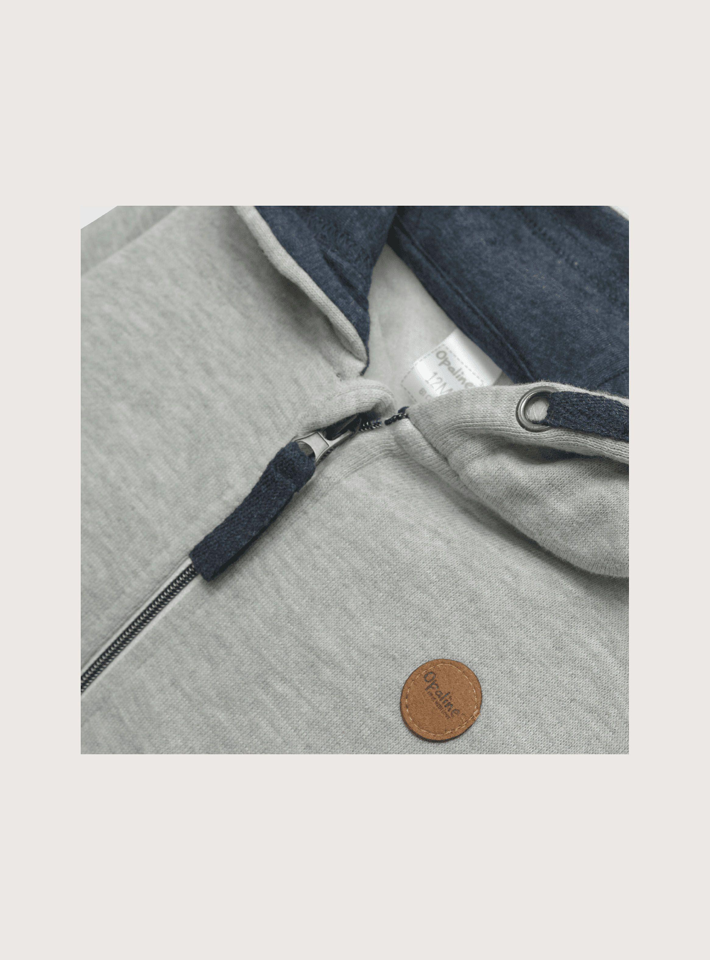 Polerón Básico Gris de Niño-2