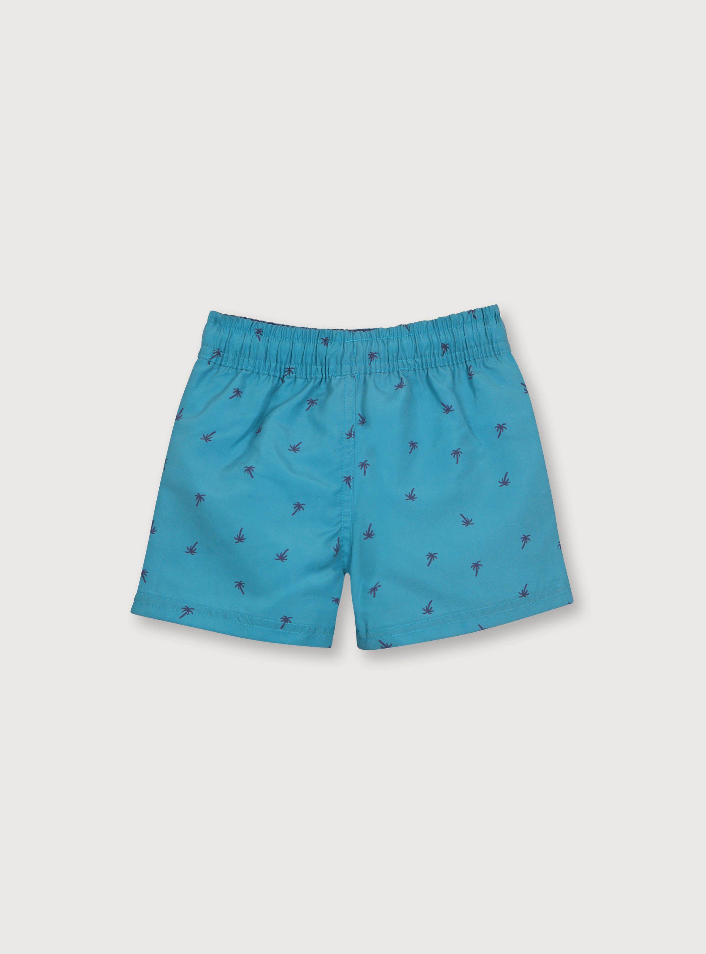 Traje De Baño De Niño Palmeras Turquesa (6M A 4A) Opaline-1