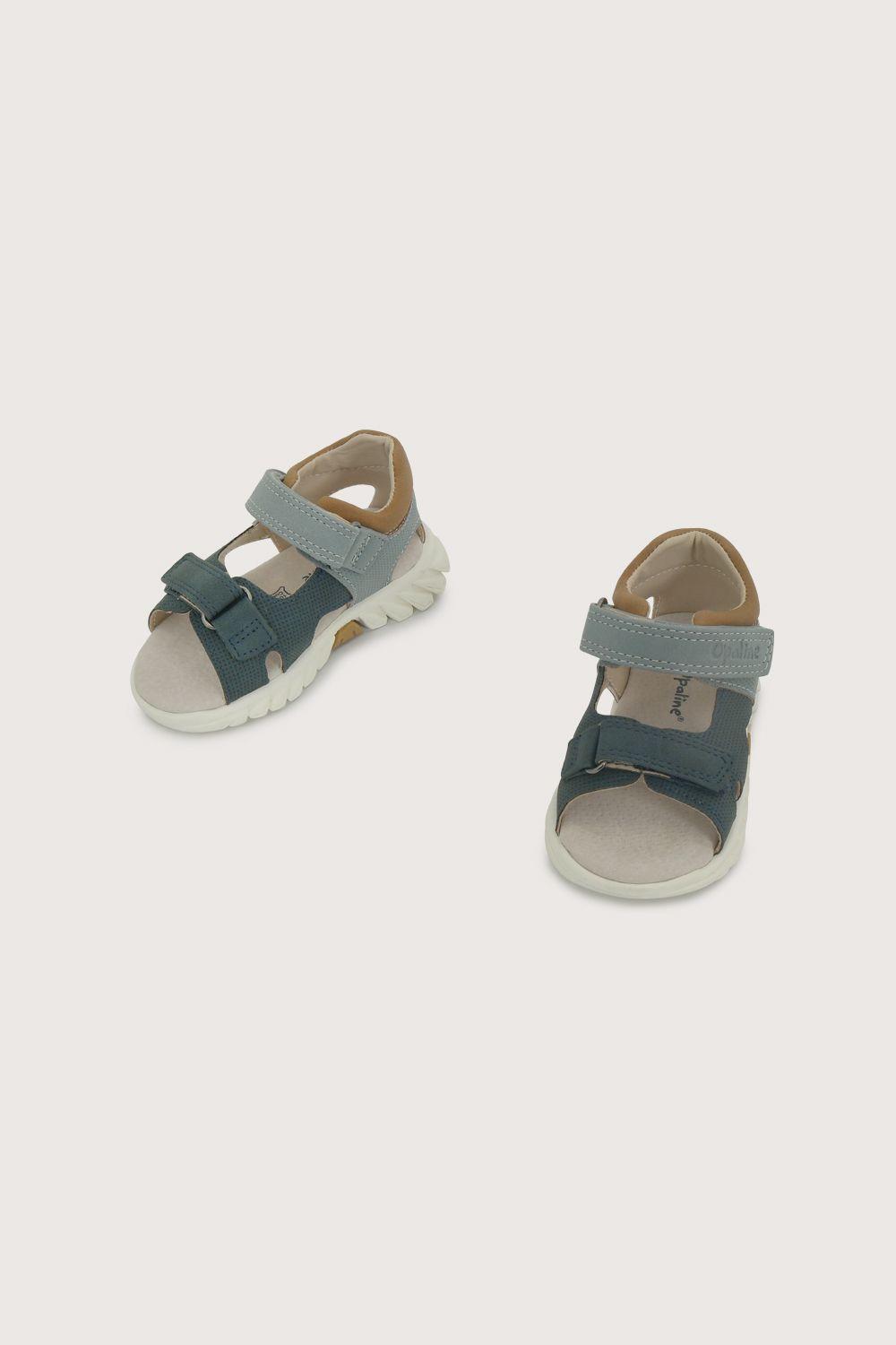 Sandalia ajustable azul de niño-3
