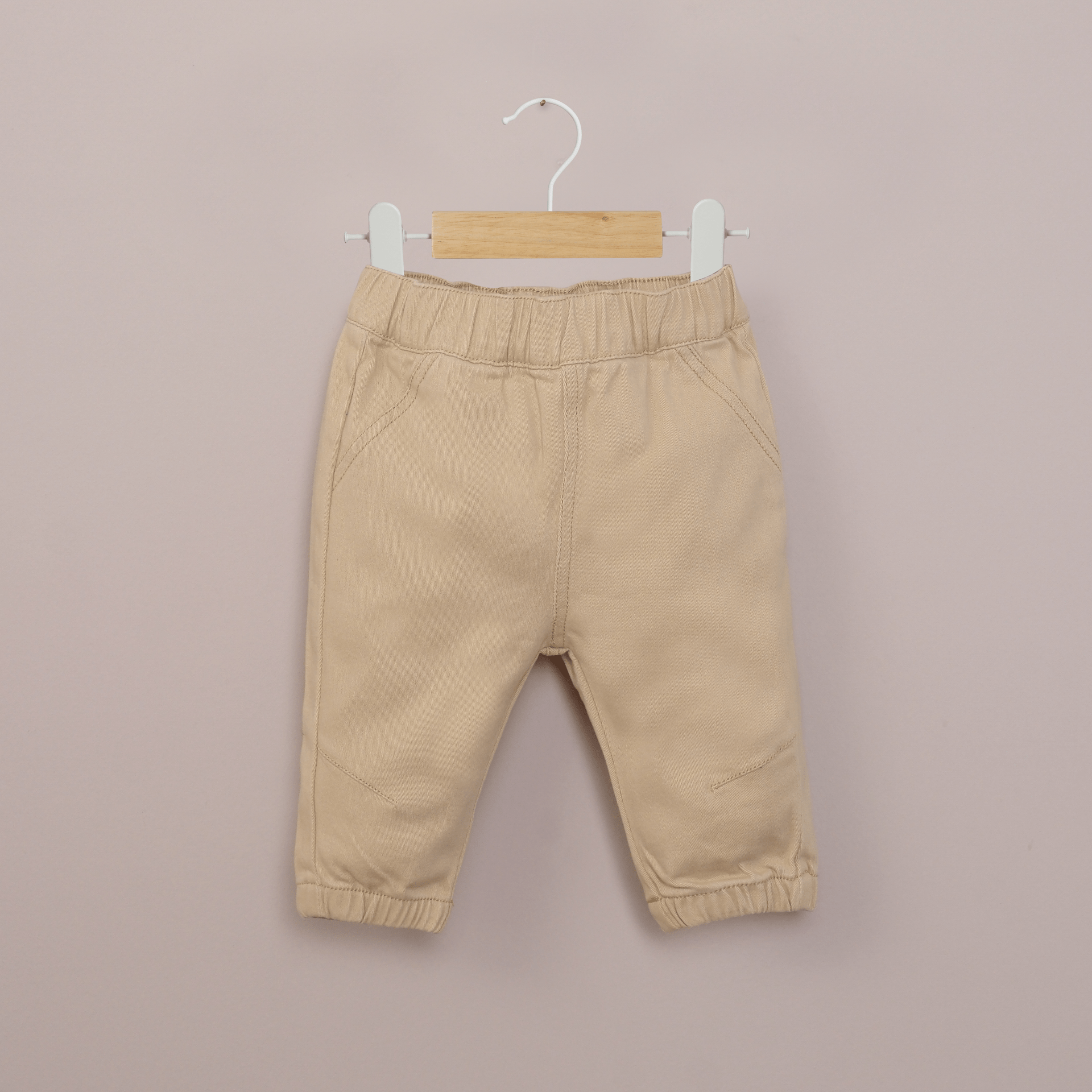 Pantalón beige de bebé niño-0