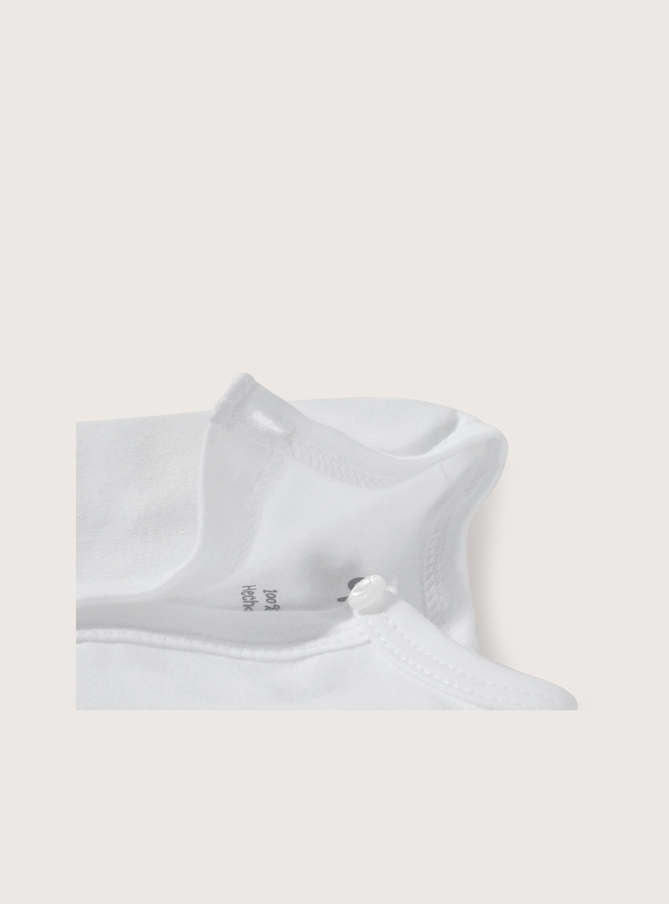 Pack 2 bodies blancos de algodón para tu guagua-3