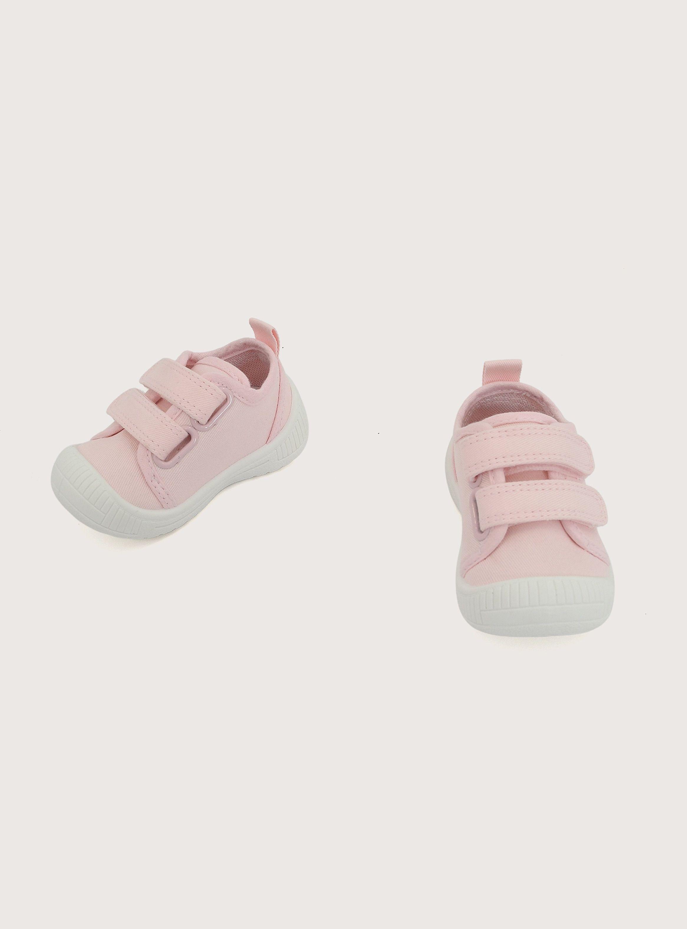 Zapatilla Primeros Pasos Niña Velcro Rosado-3