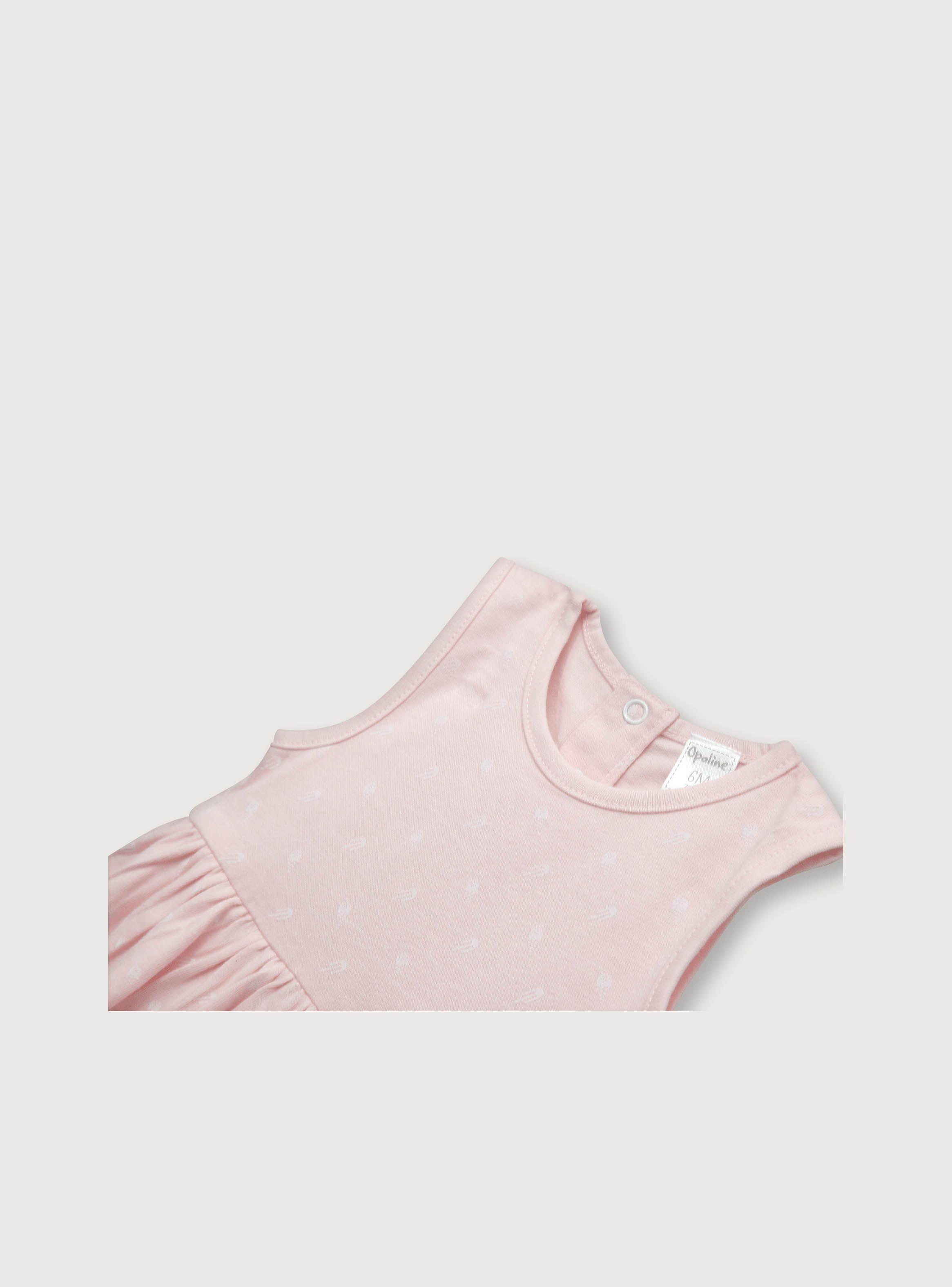 Vestido Niña Rosado (Recién Nacido A 9 Meses) Opaline-2