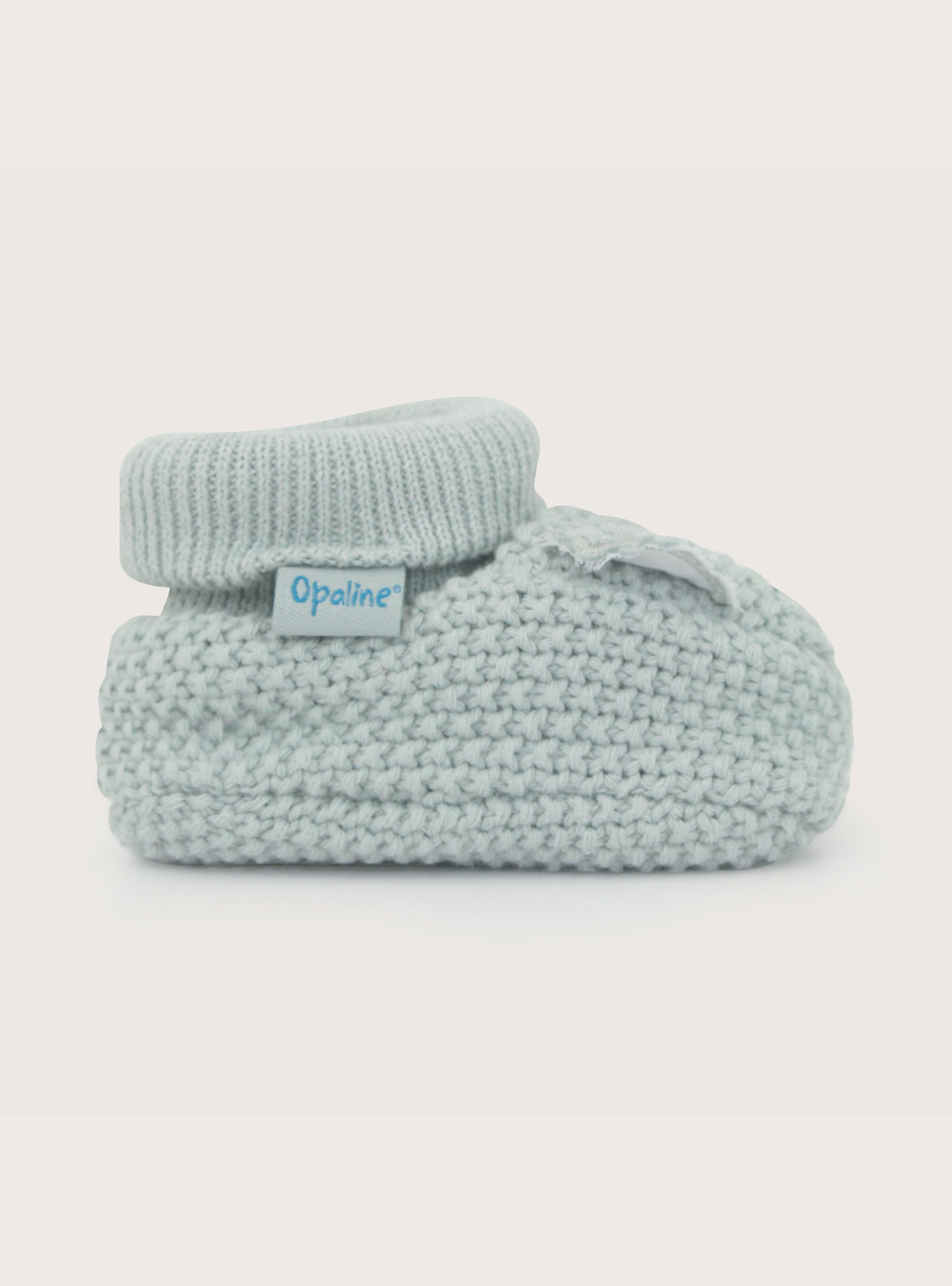 Zapato Tejido Bebe Niño Perro Gris-1