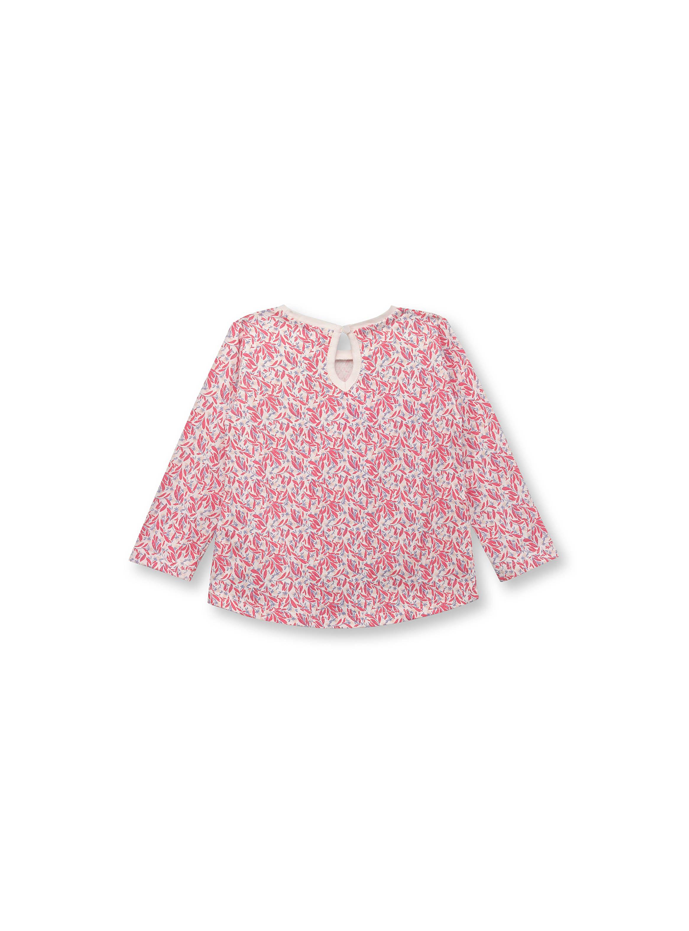 Polera Niña Esencial Print Rojo Brillante (6M A 4A) Opaline-1