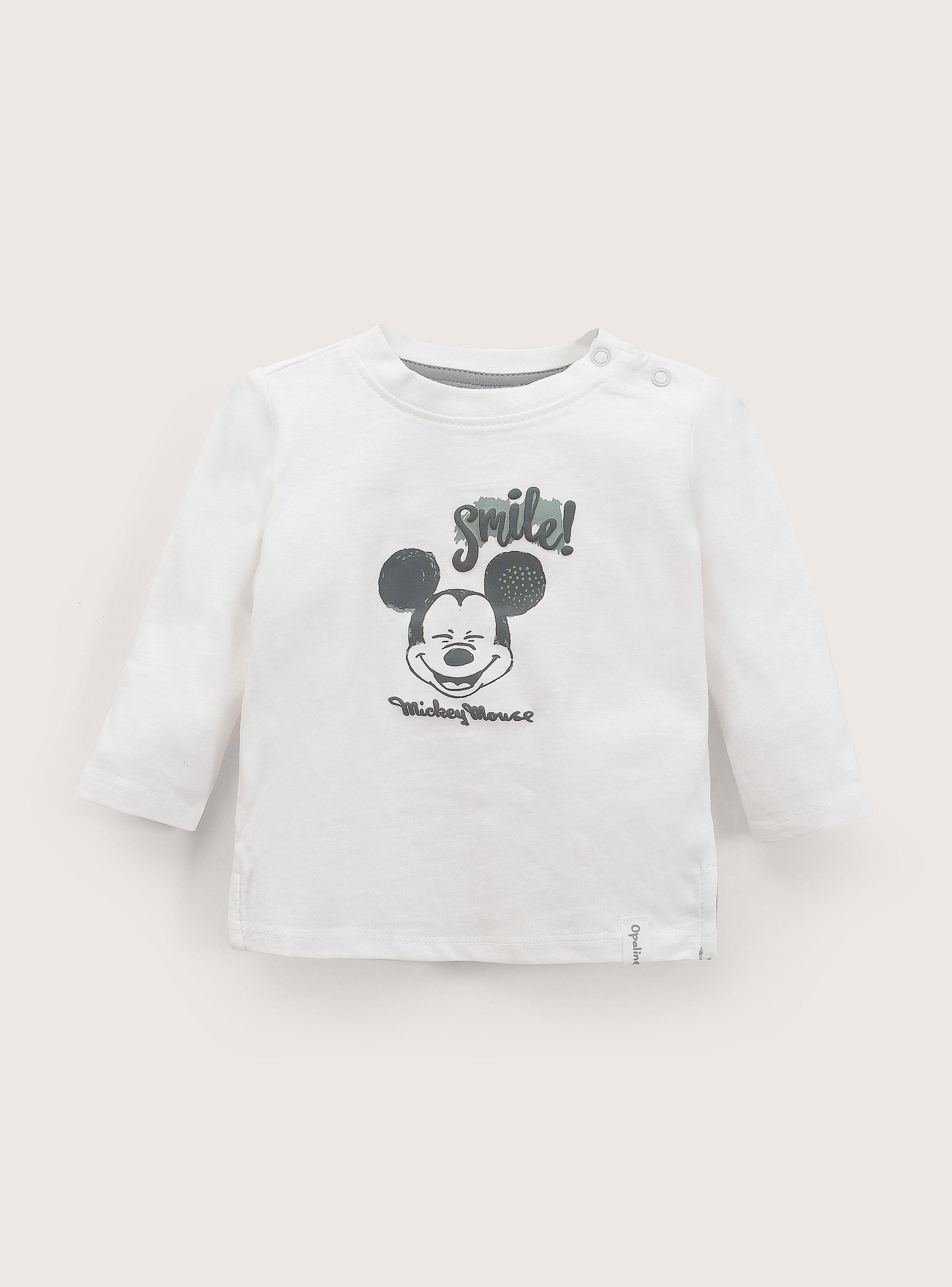 Polera Manga Larga Infant Niño Blanca Disney-1