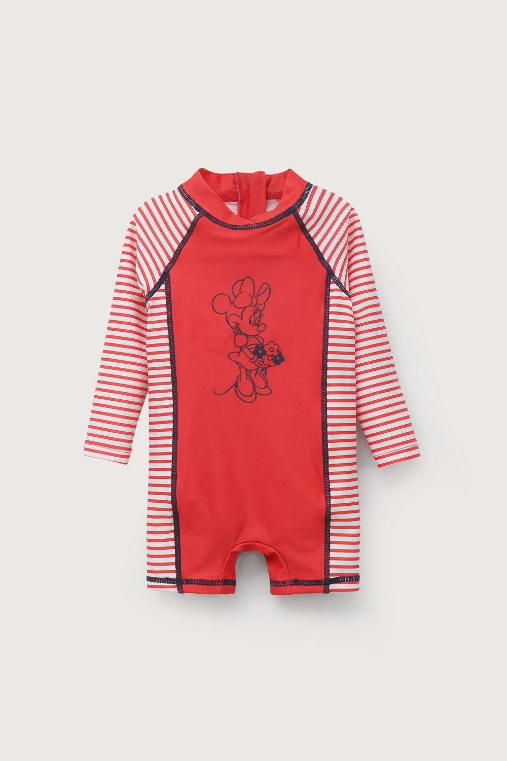 Traje de baño rojo disney de niña-1