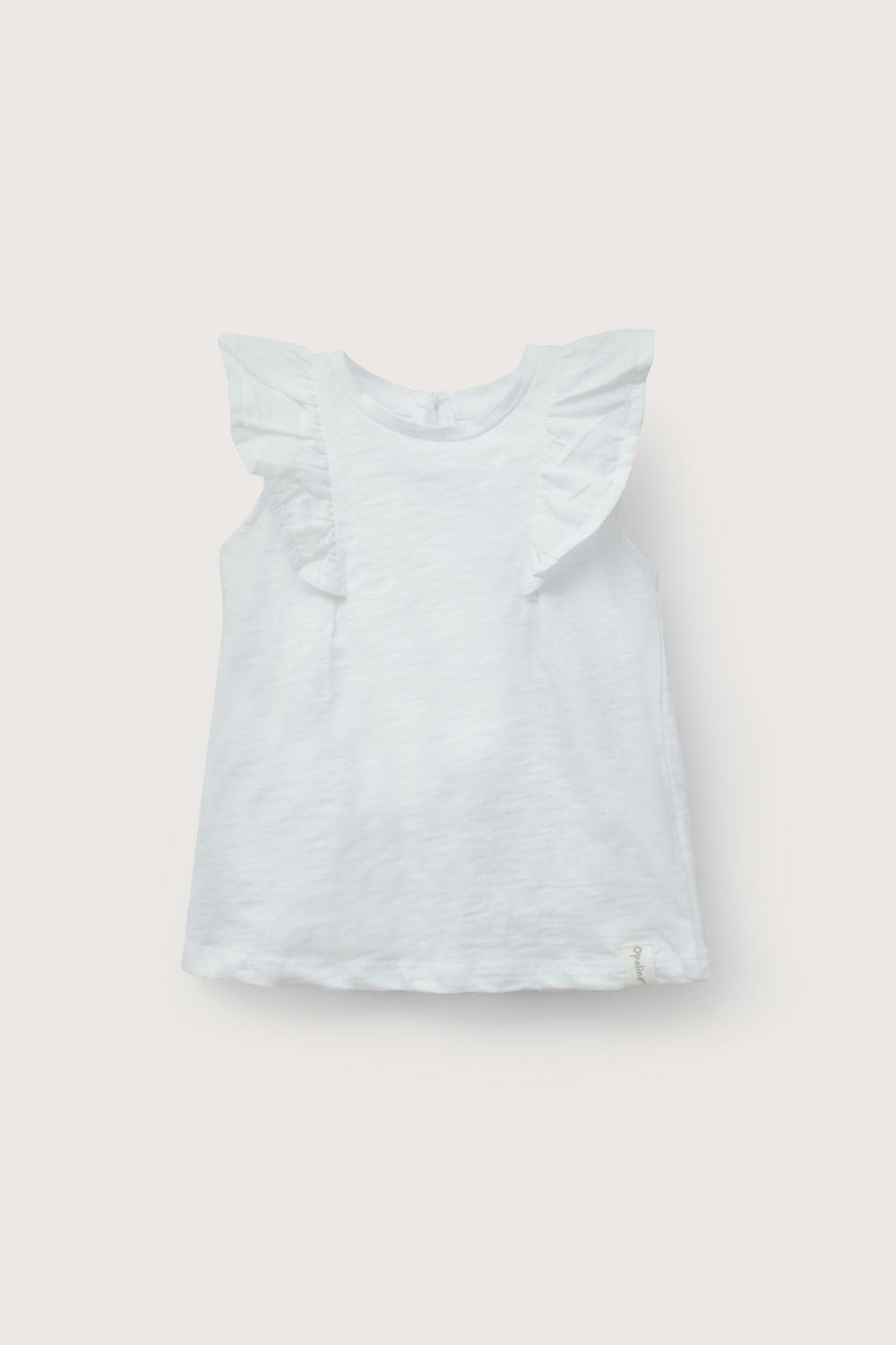 Conjunto calza y polera blanca de niña-2