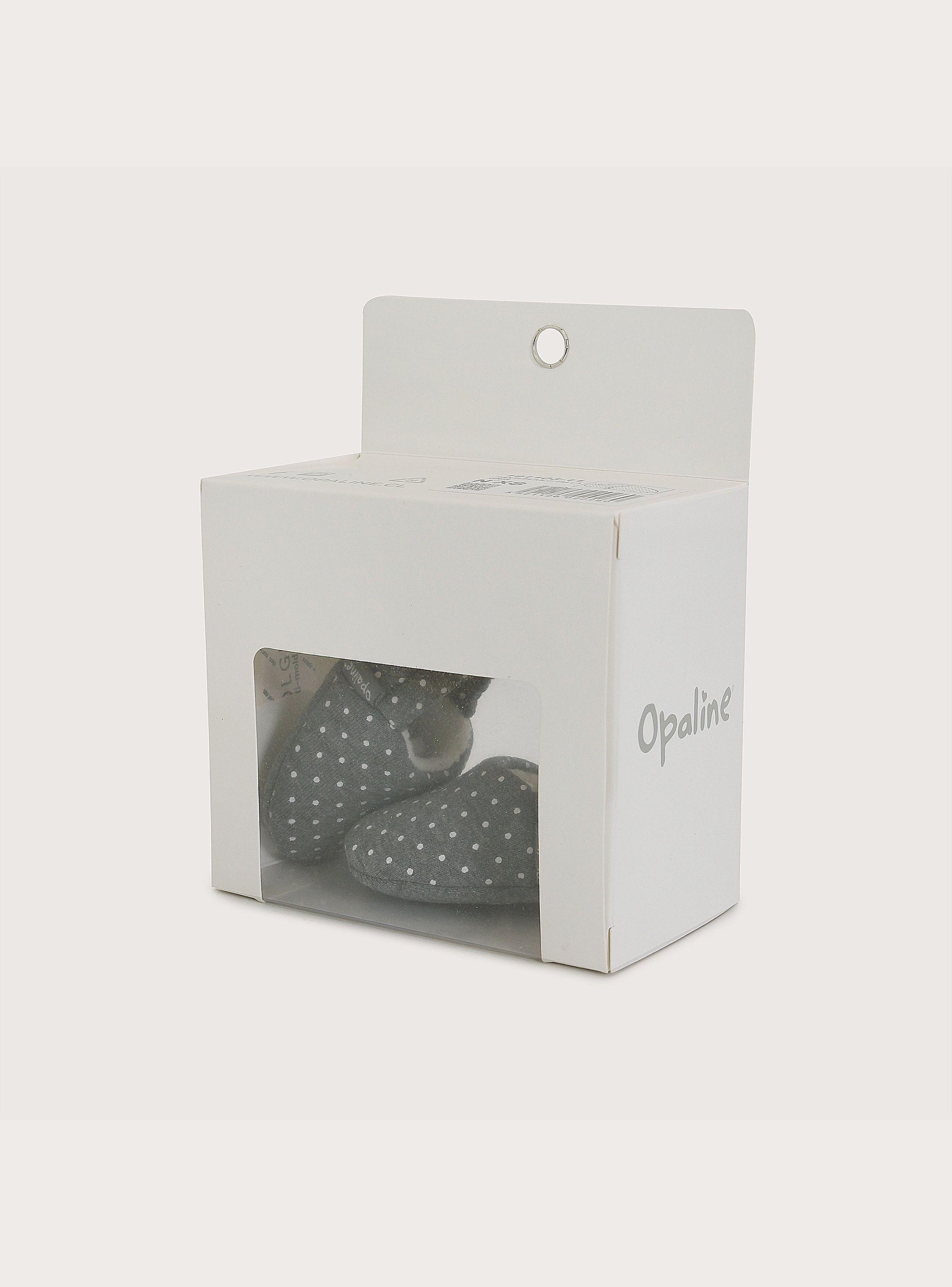 Pantufla Gris Bebé-5