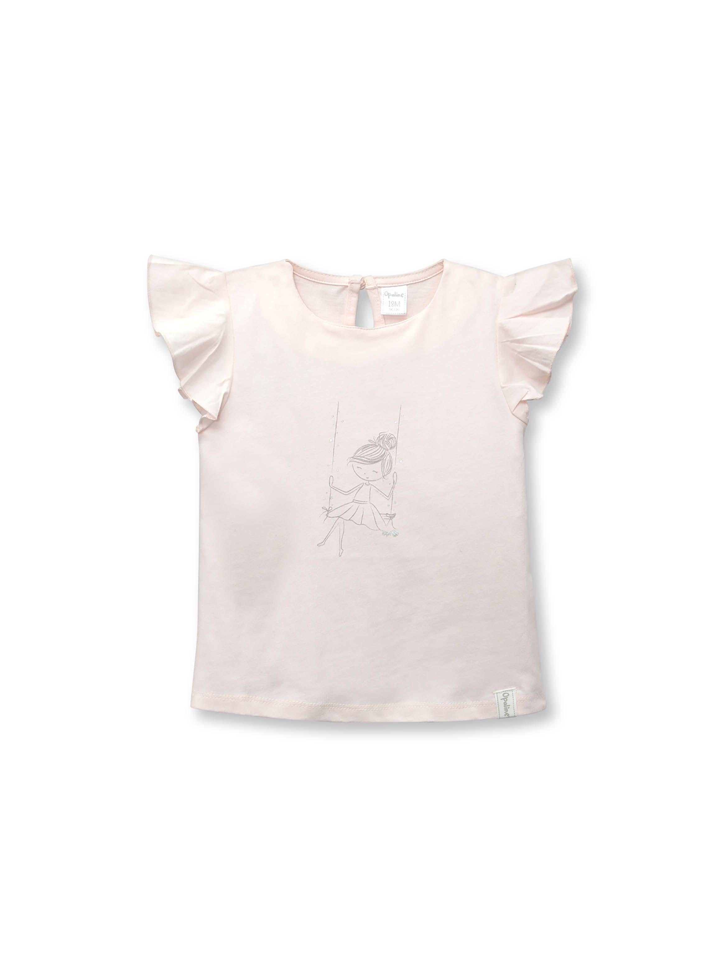 Polera De Niña Esencial M C Rosado (6M A 4A) Opaline-0