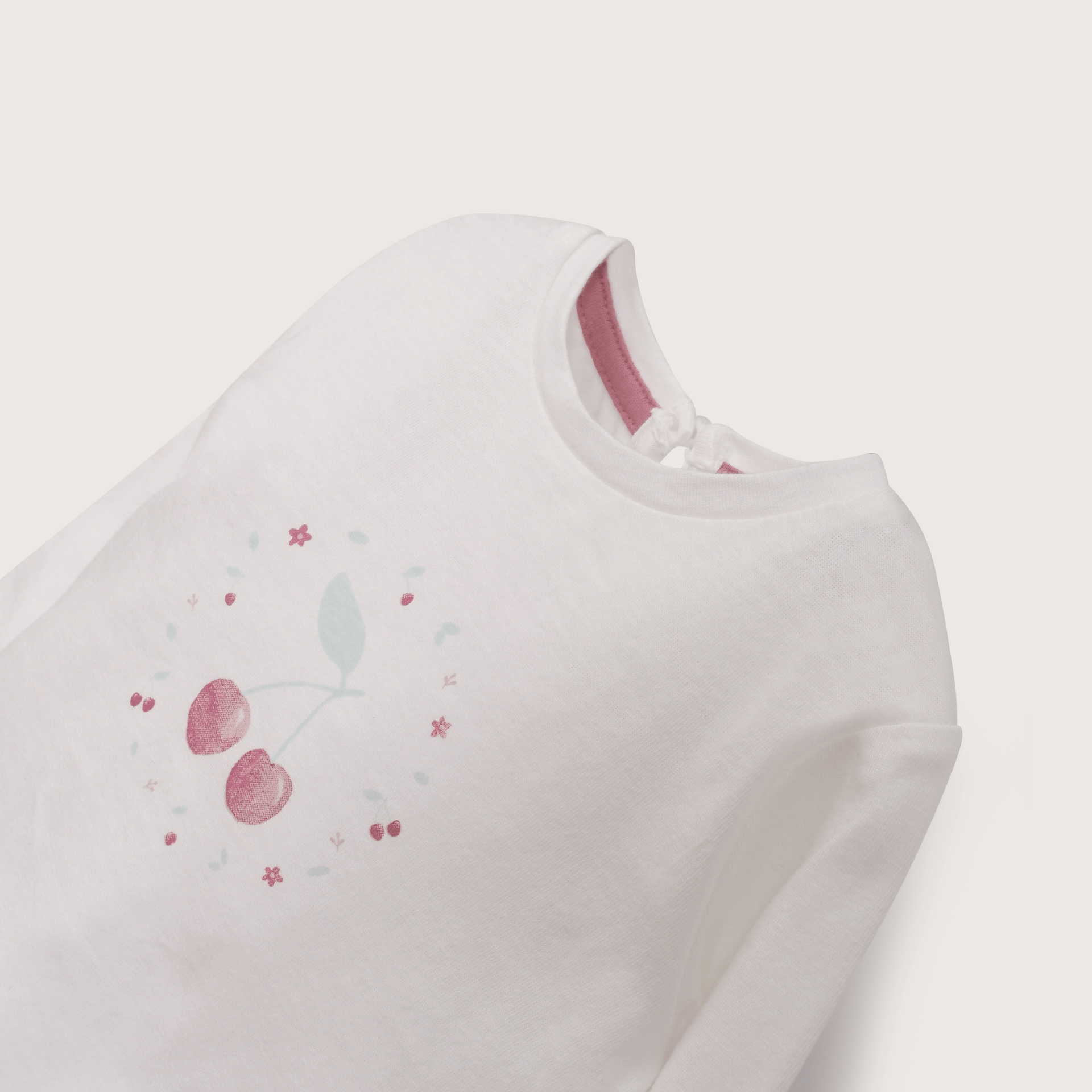 Polera manga larga blanca de niña-3