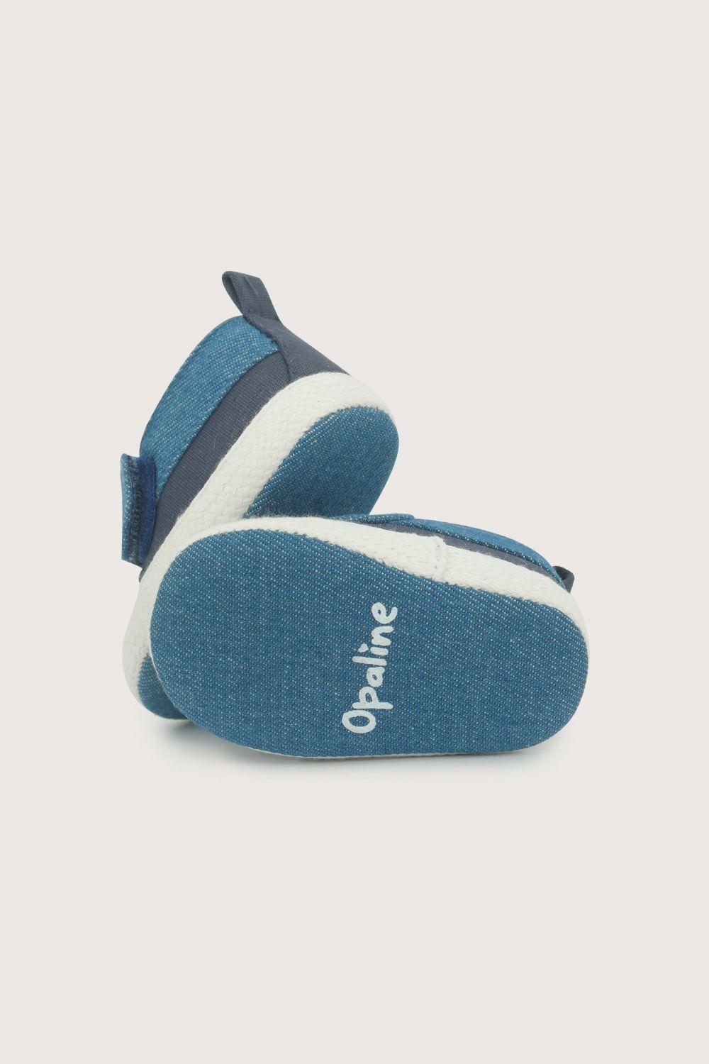 Alpargata bebé azul de niño-2