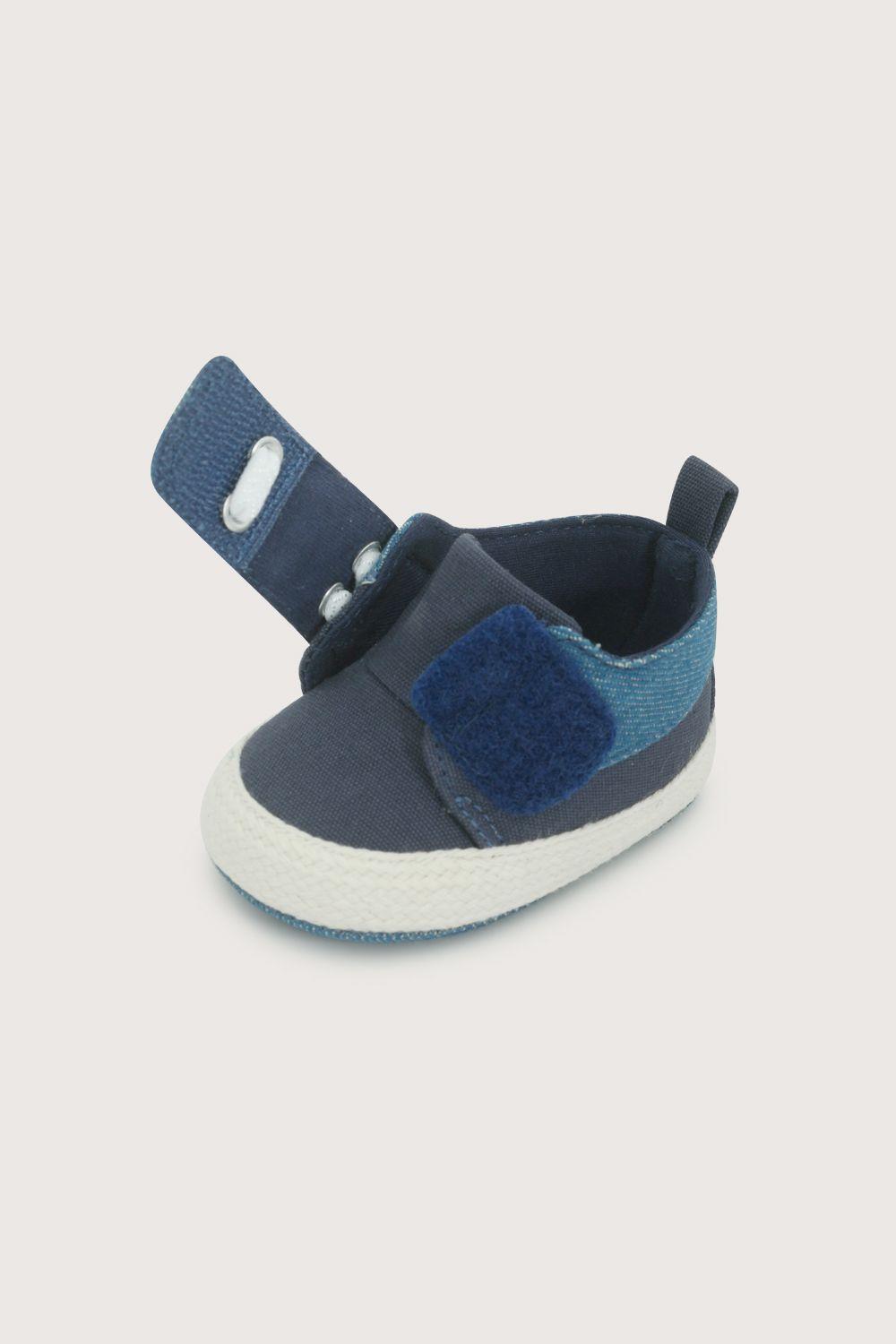 Alpargata bebé azul de niño-5