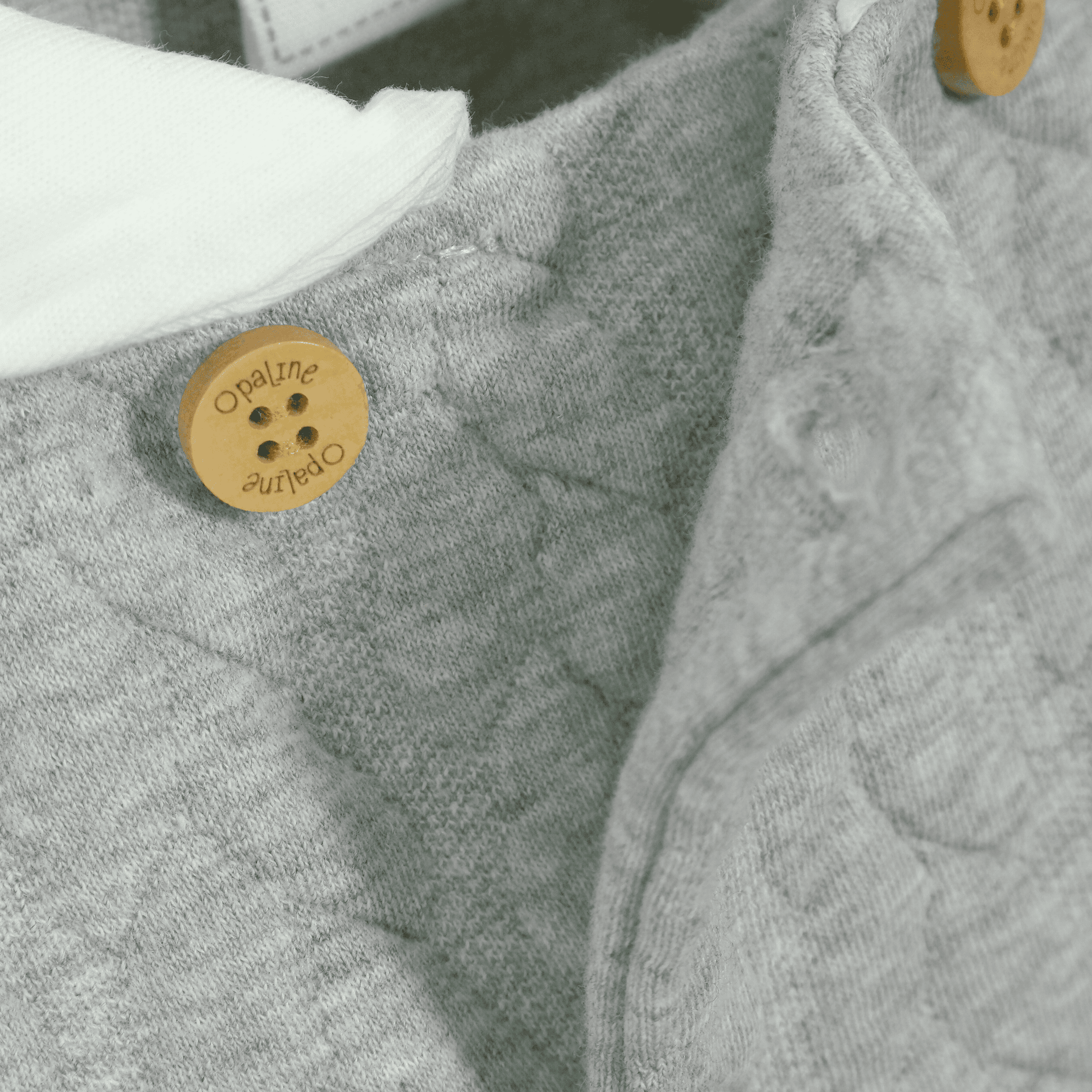 Osito quilted gris de bebé niño-3