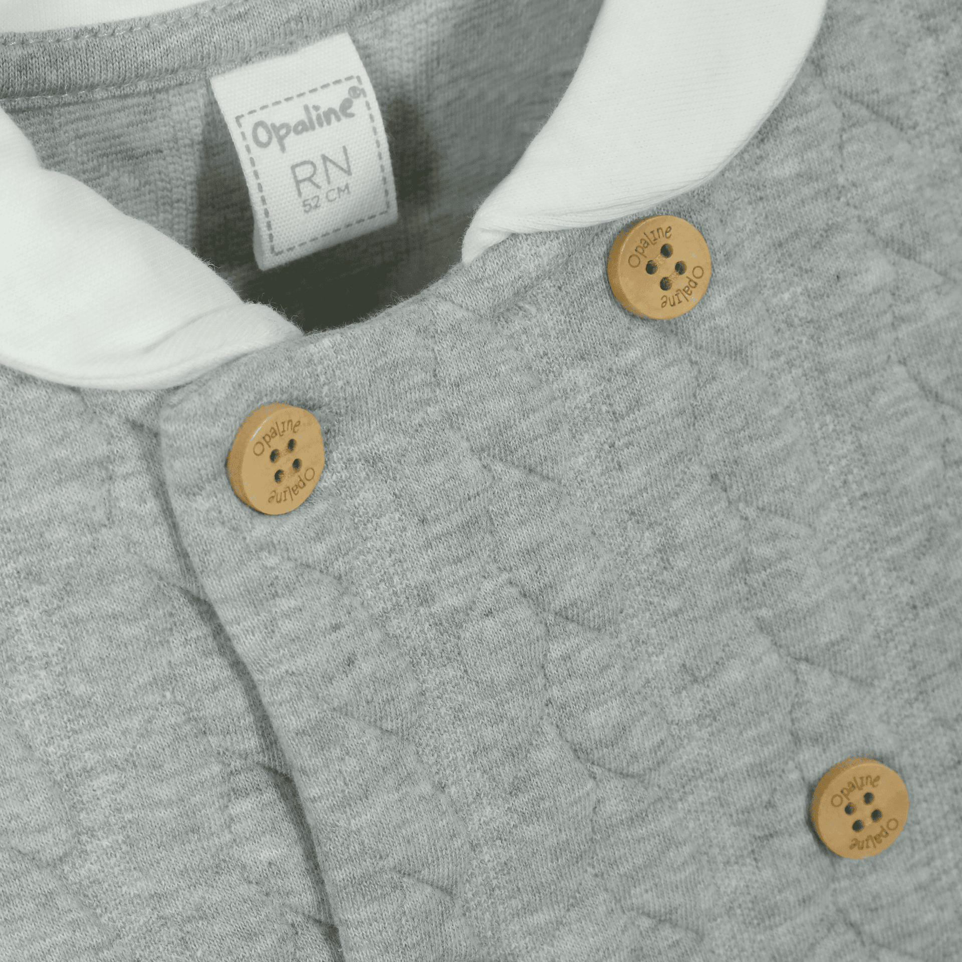 Osito quilted gris de bebé niño-4