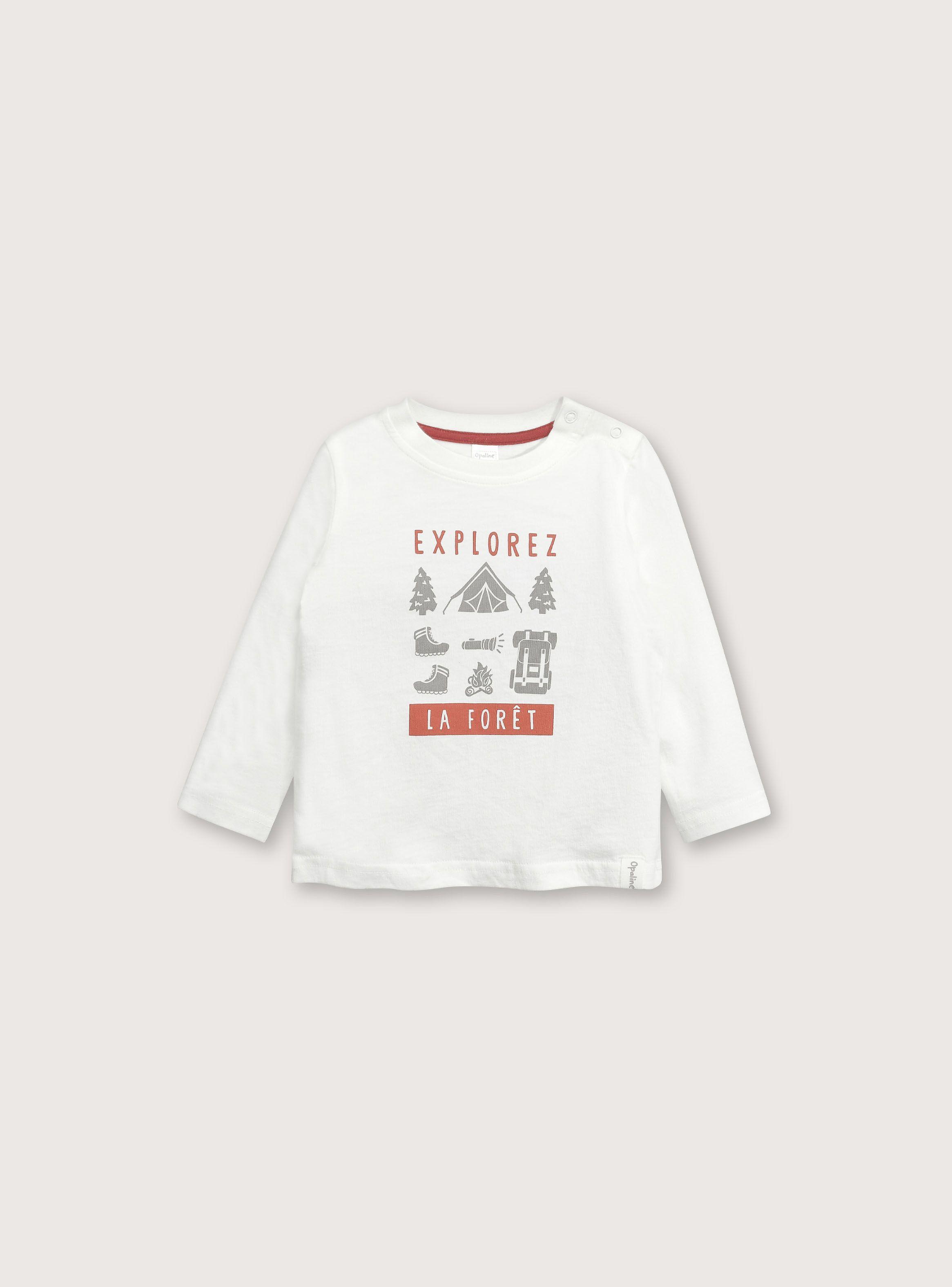 Polera Básica Blanca de Niño-0