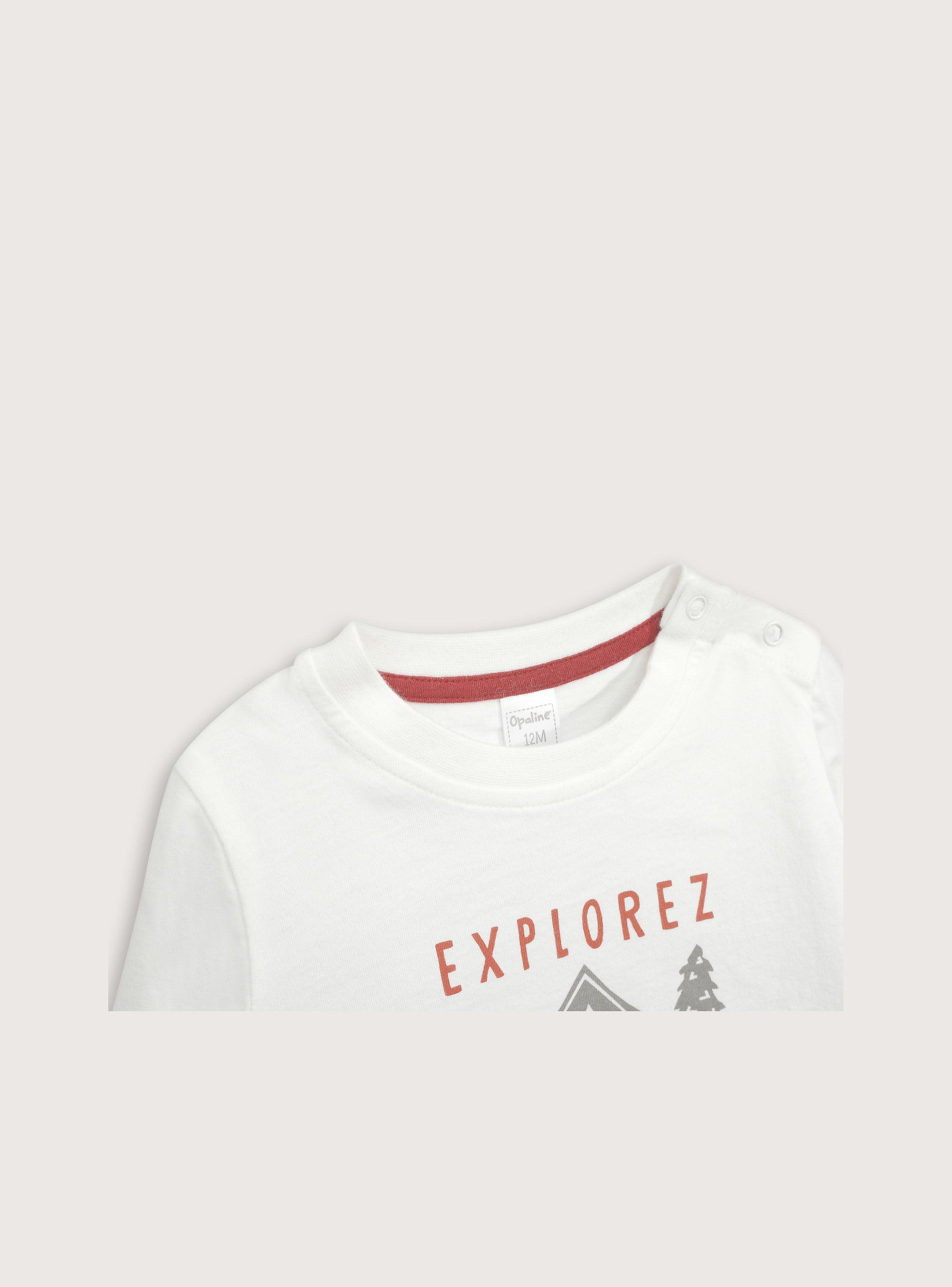 Polera Básica Blanca de Niño-2