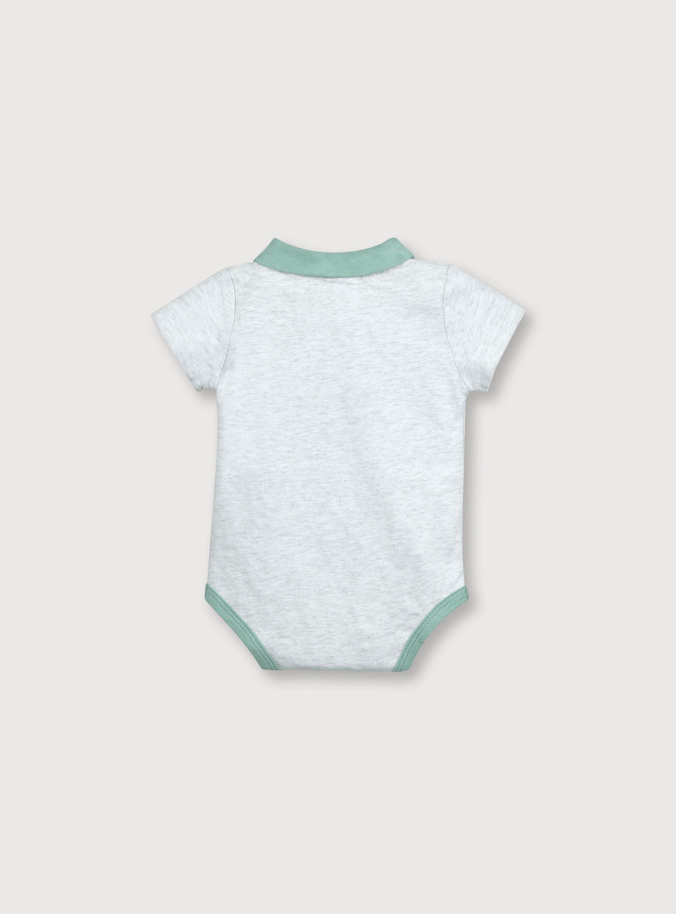 Body De Niño Manga Corta Gris (Rn A 9 Meses) Opaline-1