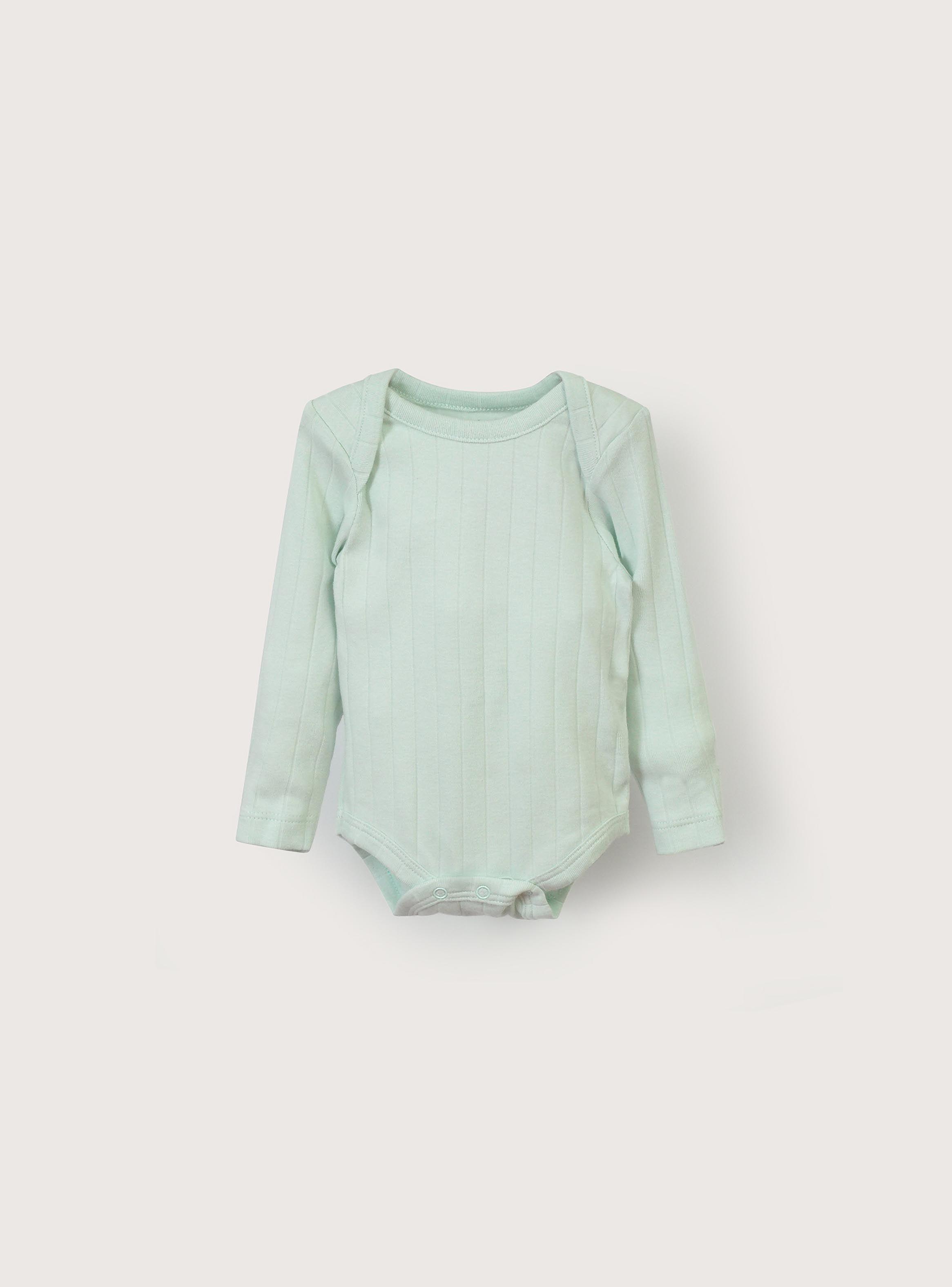 Pack De 2 Bodys Algodón Acanalado Unisex Menta-0