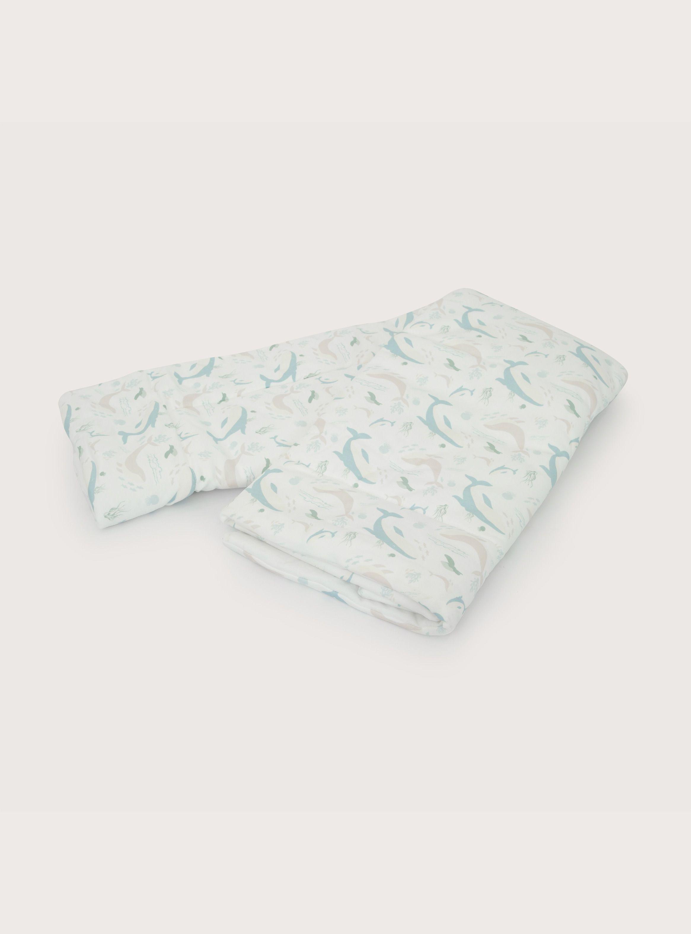 Cobertor De Cuna Estampado Blanco Bebé Niño-3