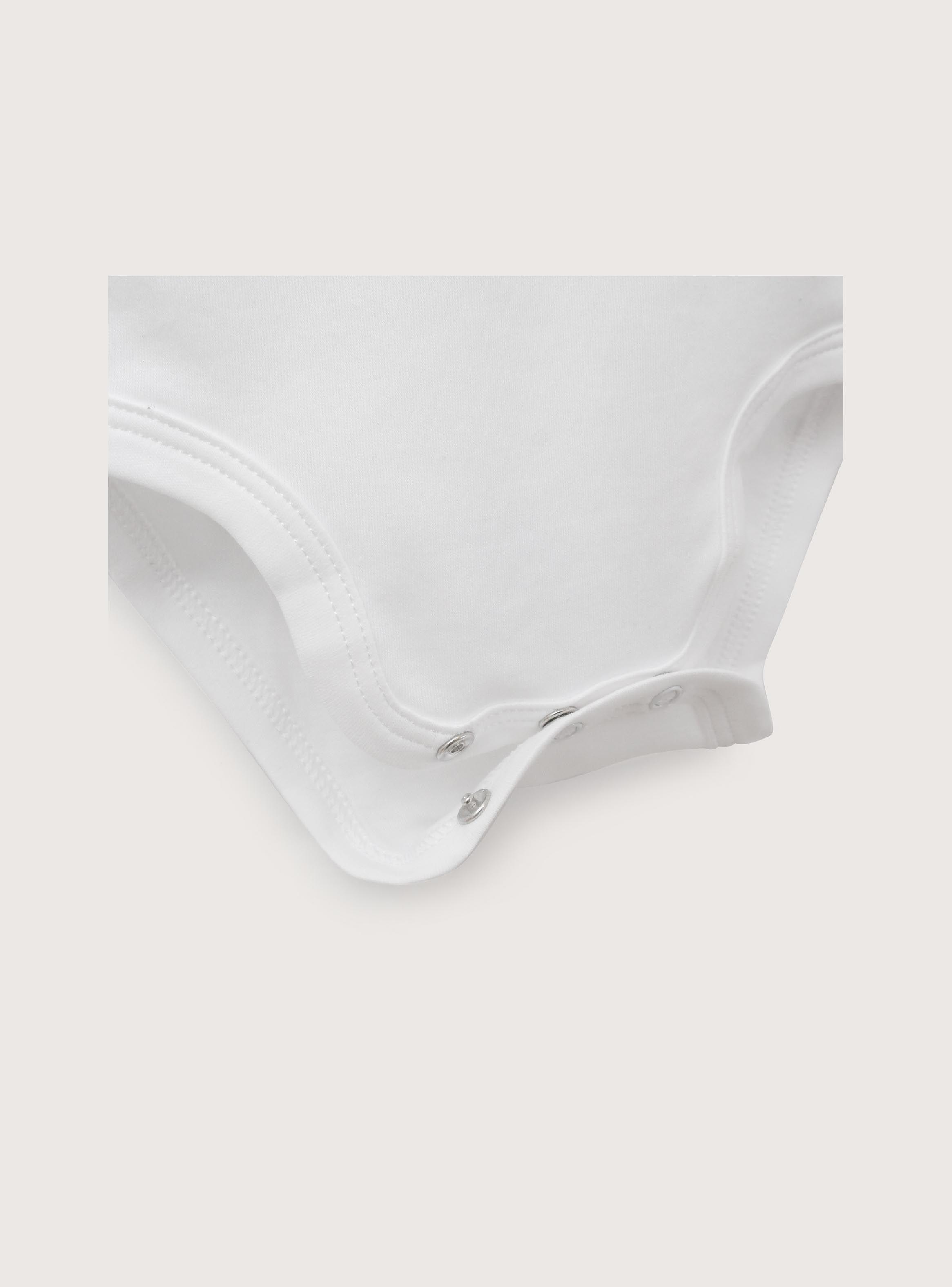 Pack De 2 Bodys Blanco Algodón Unisex-2