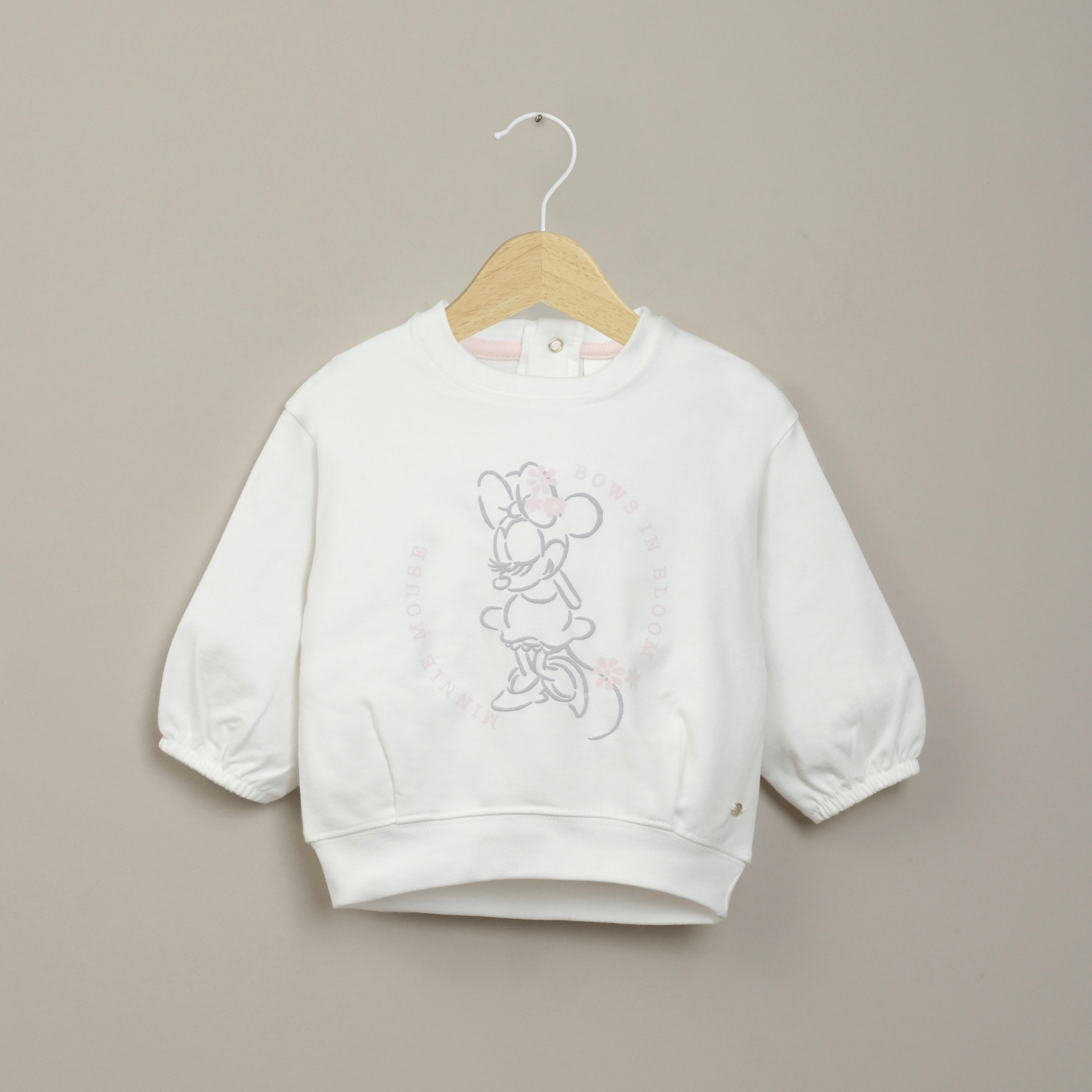 Polerón blanco disney de niña-0