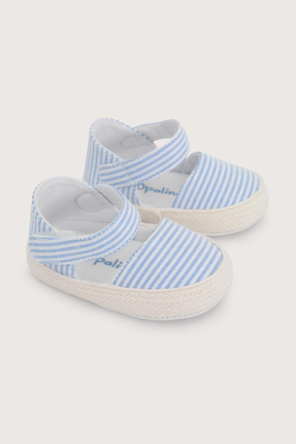 Alpargata bebé celeste de niña-0