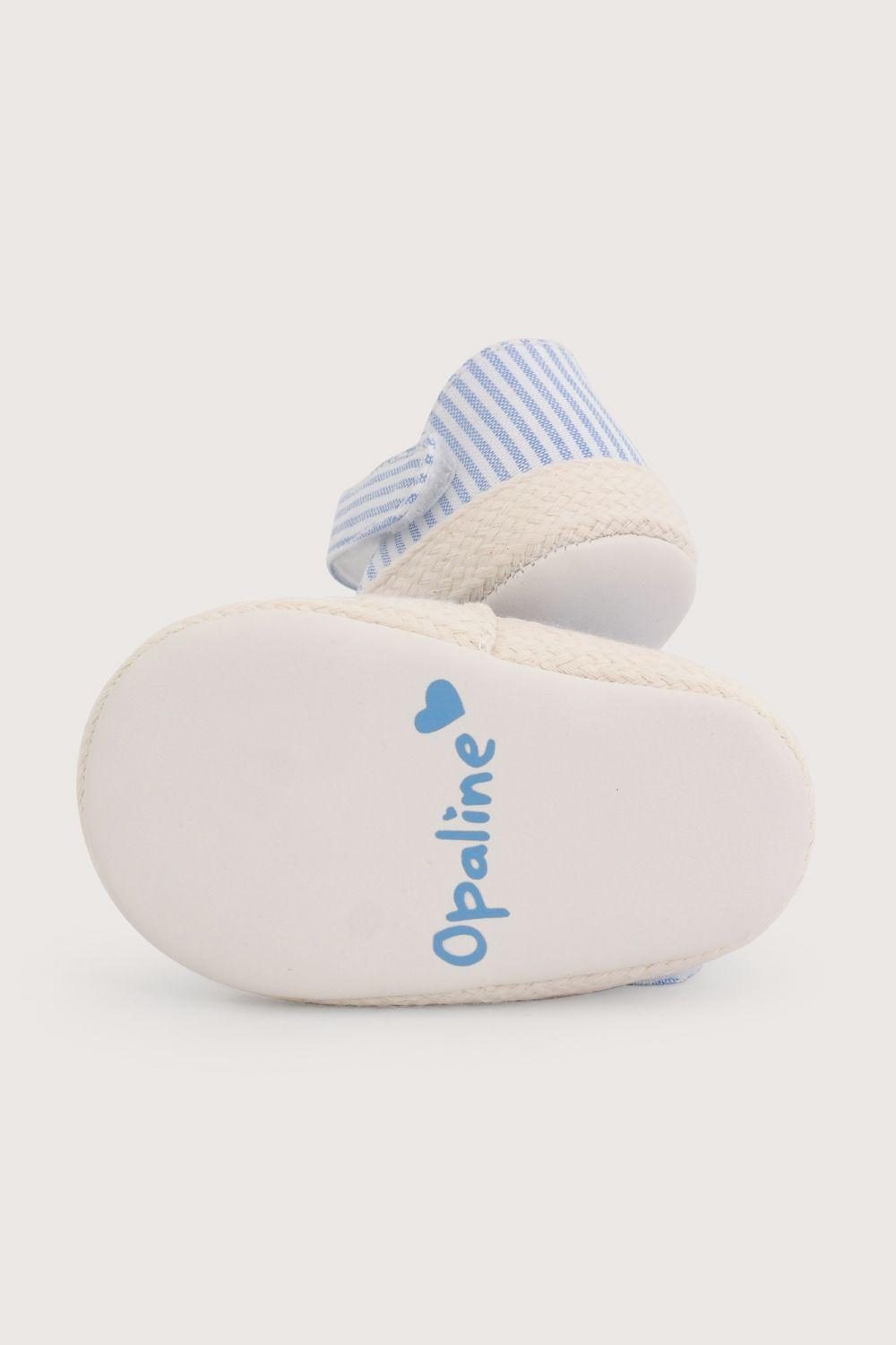 Alpargata bebé celeste de niña-2