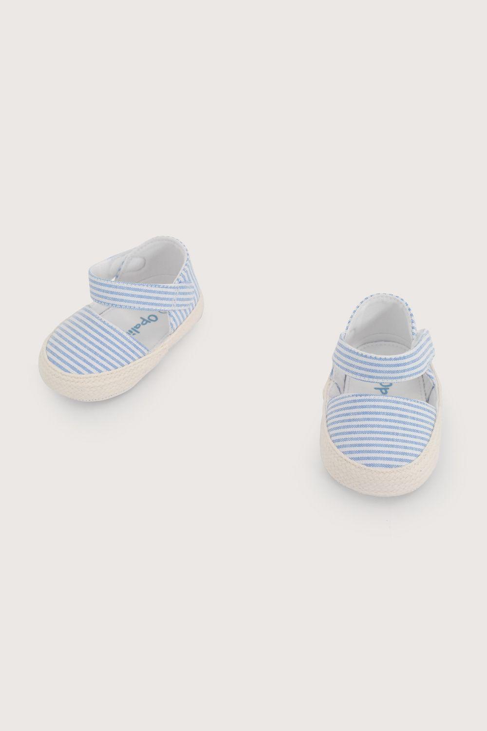 Alpargata bebé celeste de niña-3