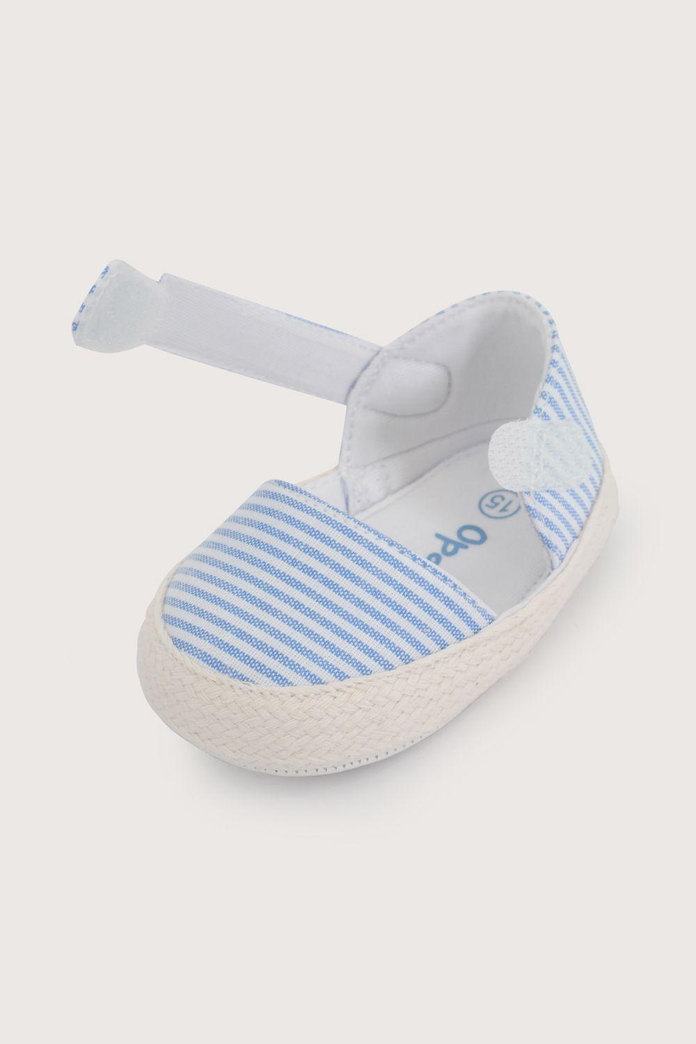 Alpargata bebé celeste de niña-6