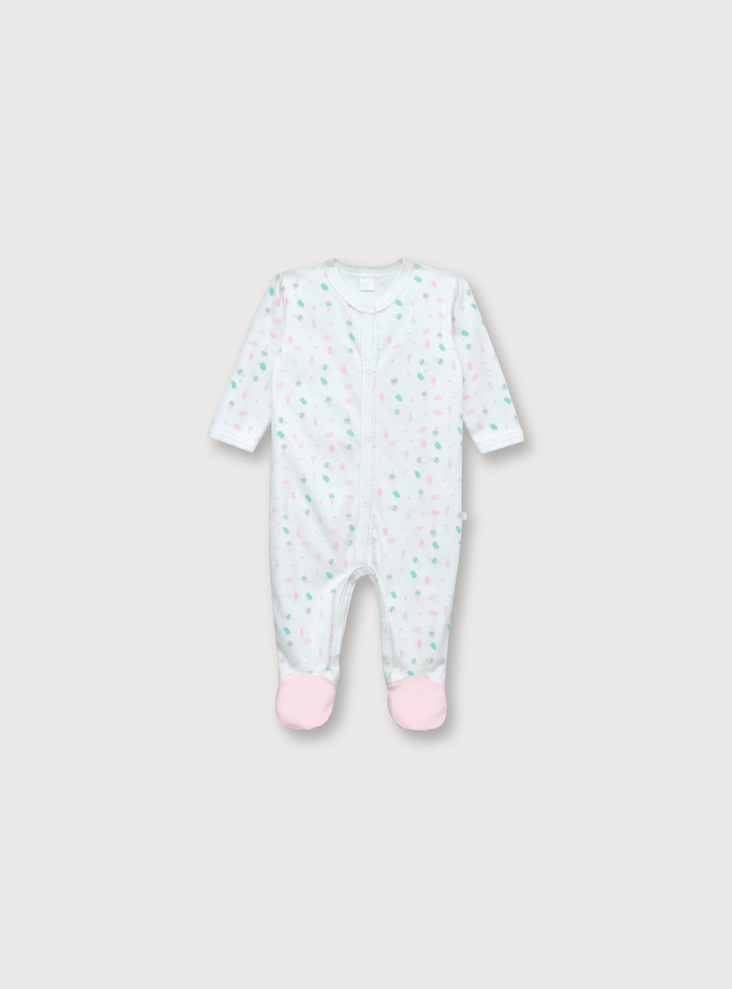 Pijama Niña Blanco (Recién Nacido A 12 Meses) Opaline-0
