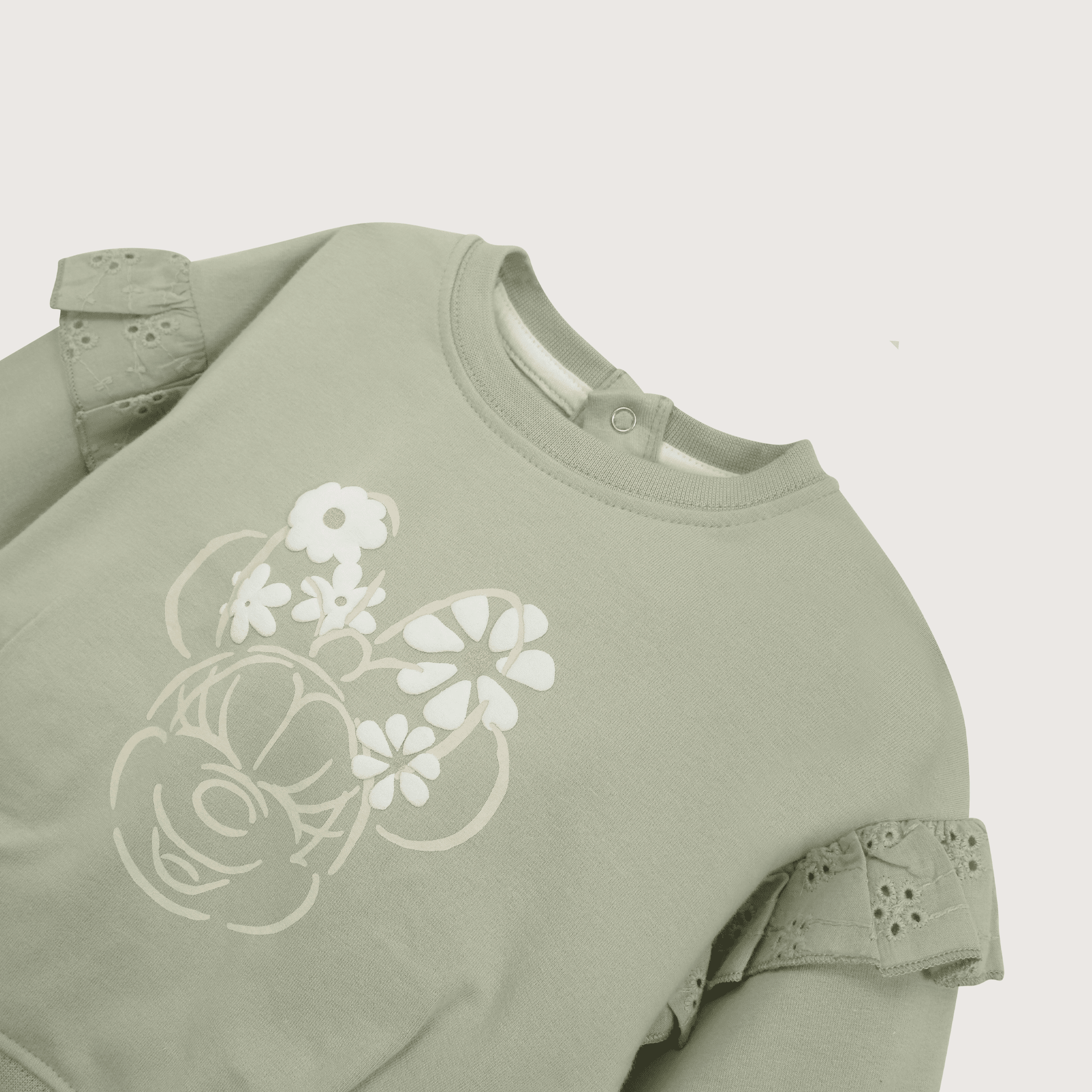 Polerón verde disney de niña-3