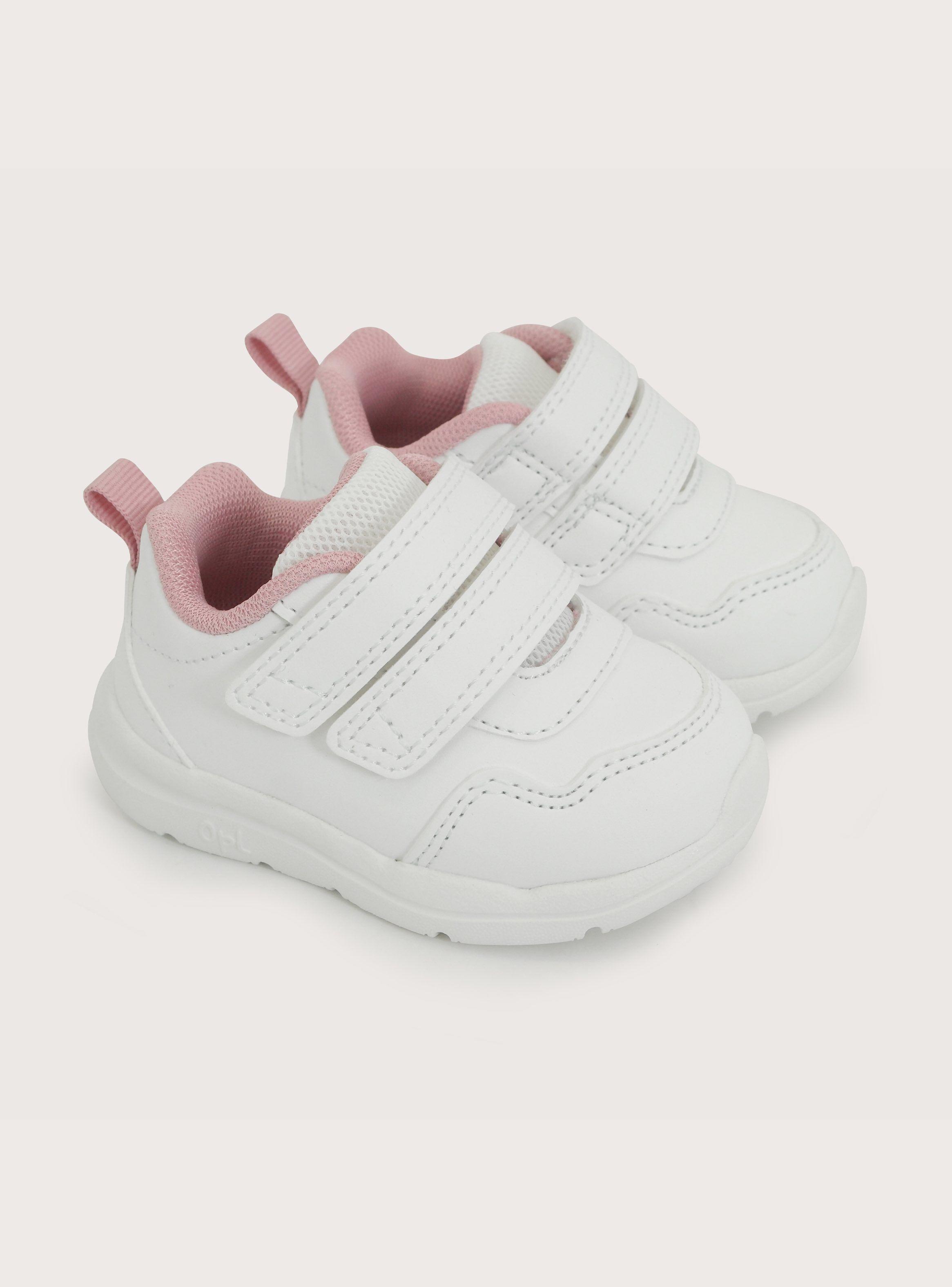 Zapatilla Primeros Pasos Deportiva Niña Velcro Blanco-0