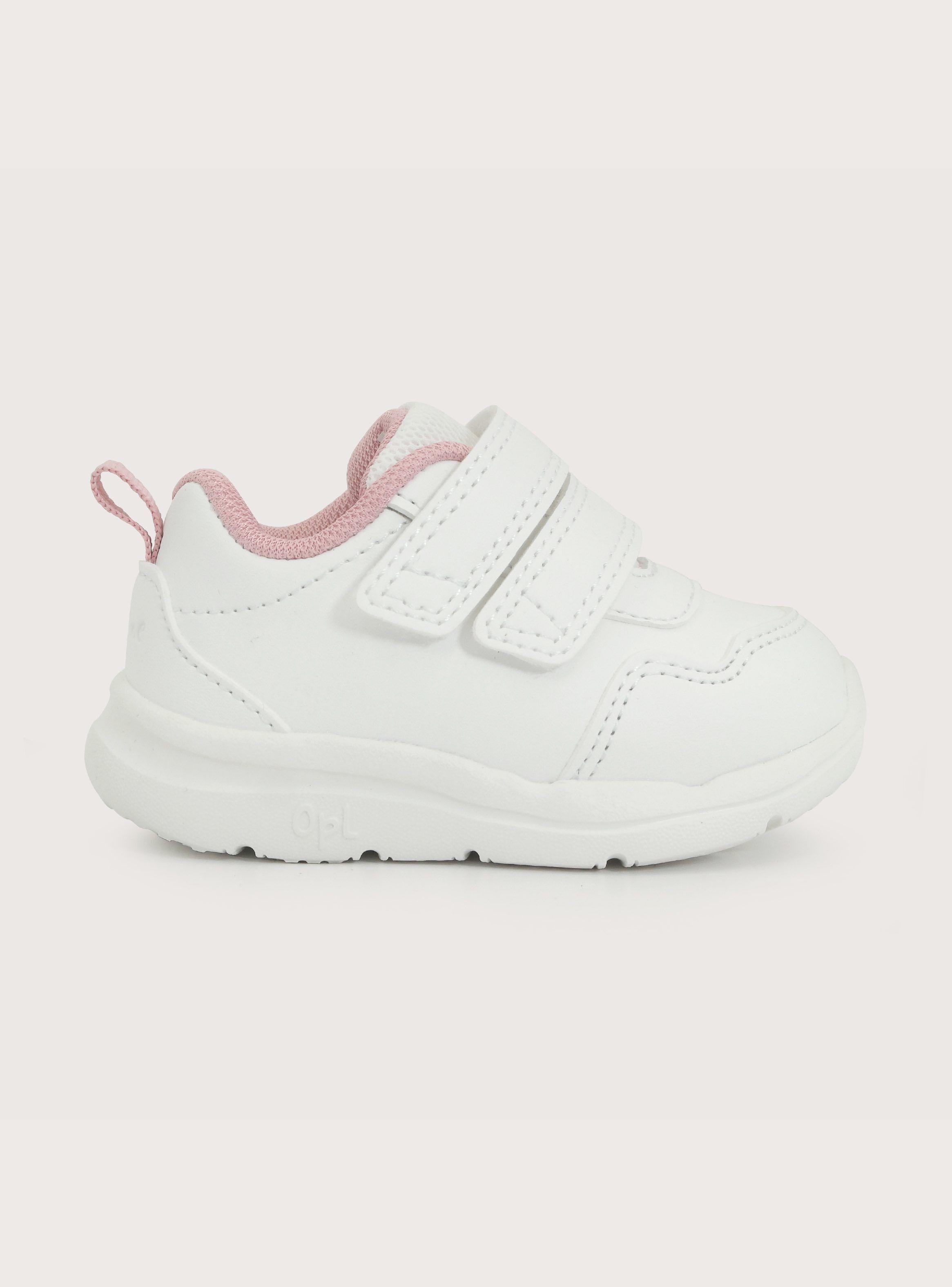 Zapatilla Primeros Pasos Deportiva Niña Velcro Blanco-1