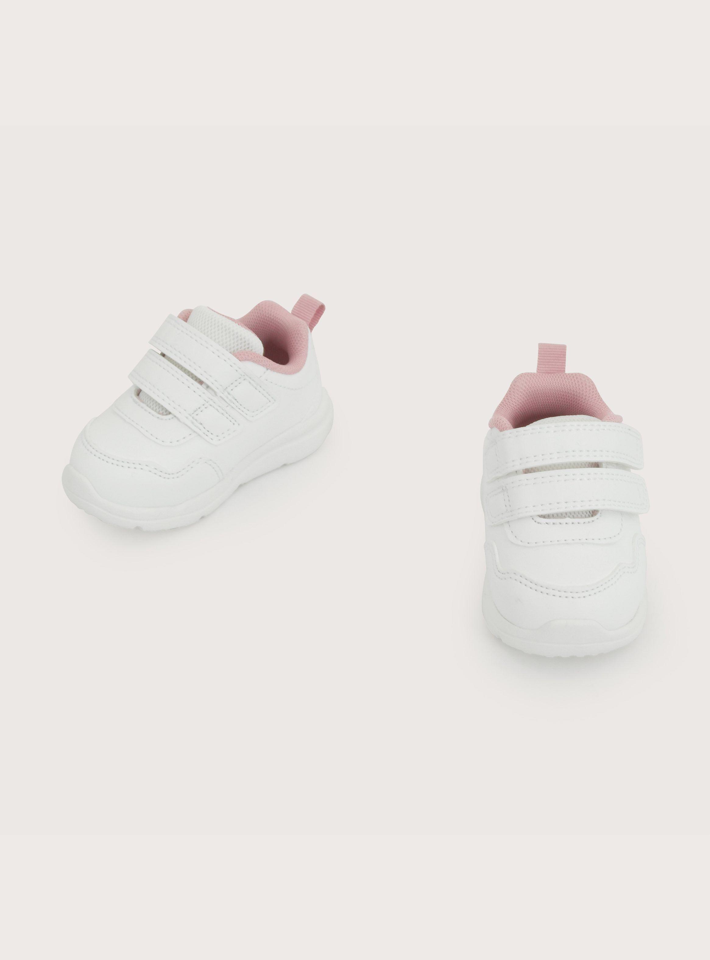 Zapatilla Primeros Pasos Deportiva Niña Velcro Blanco-3