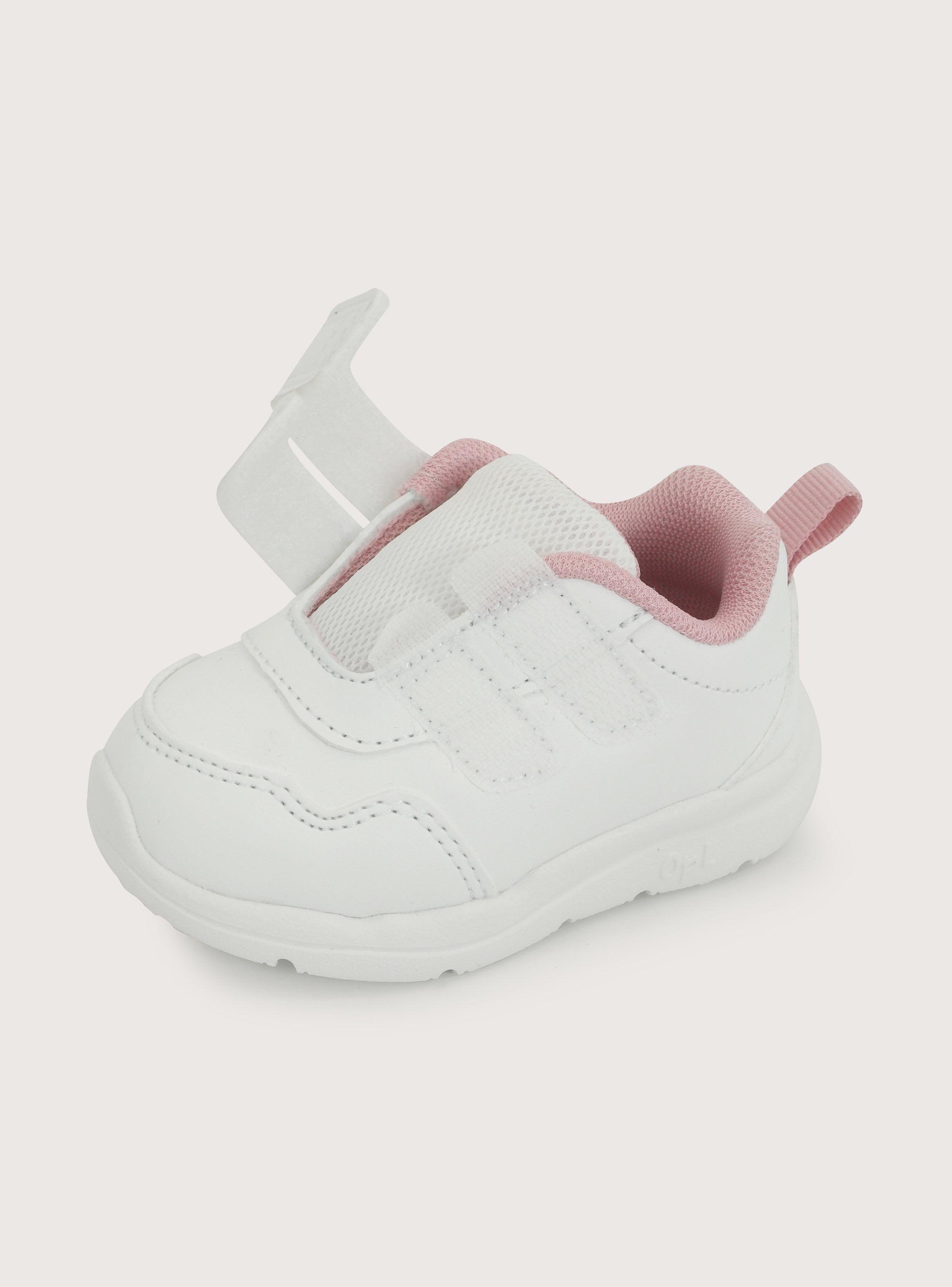 Zapatilla Primeros Pasos Deportiva Niña Velcro Blanco-5