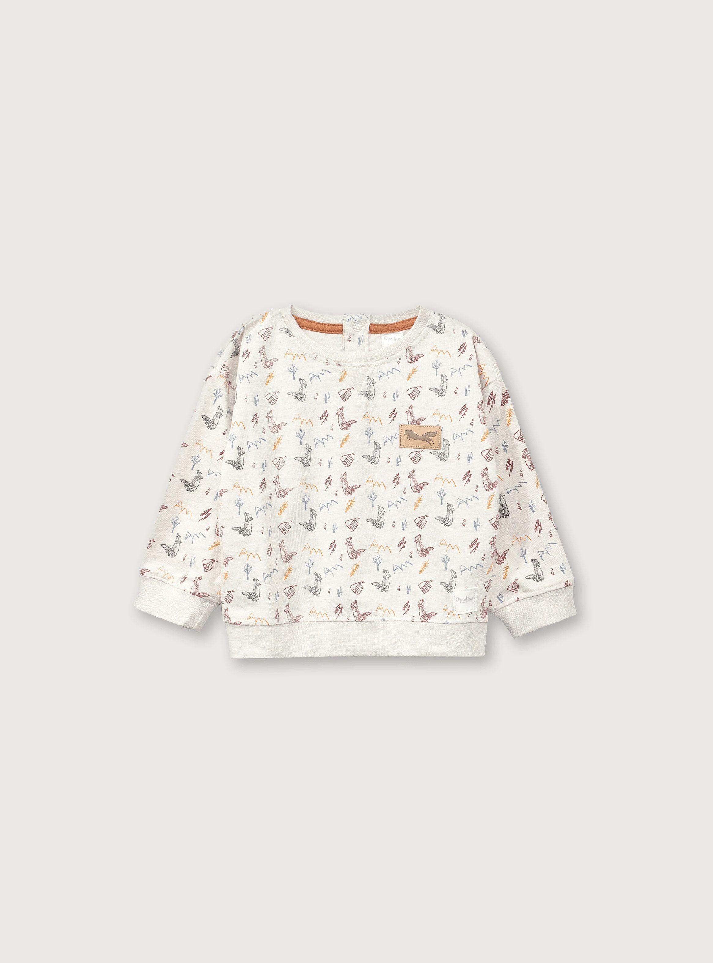 Polera Print Gris de Niño-0