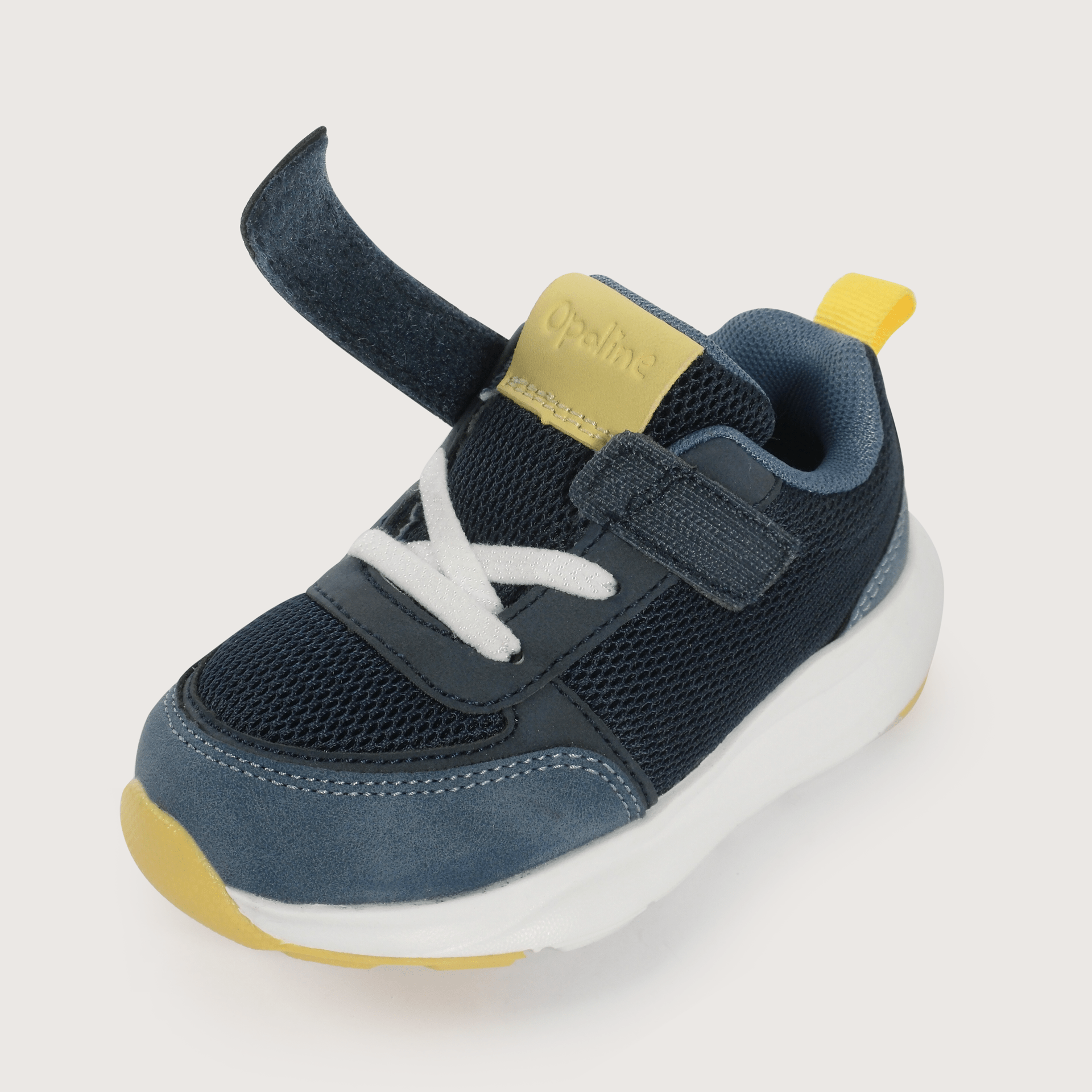 Zapatilla deportiva velcro azul de niño-6