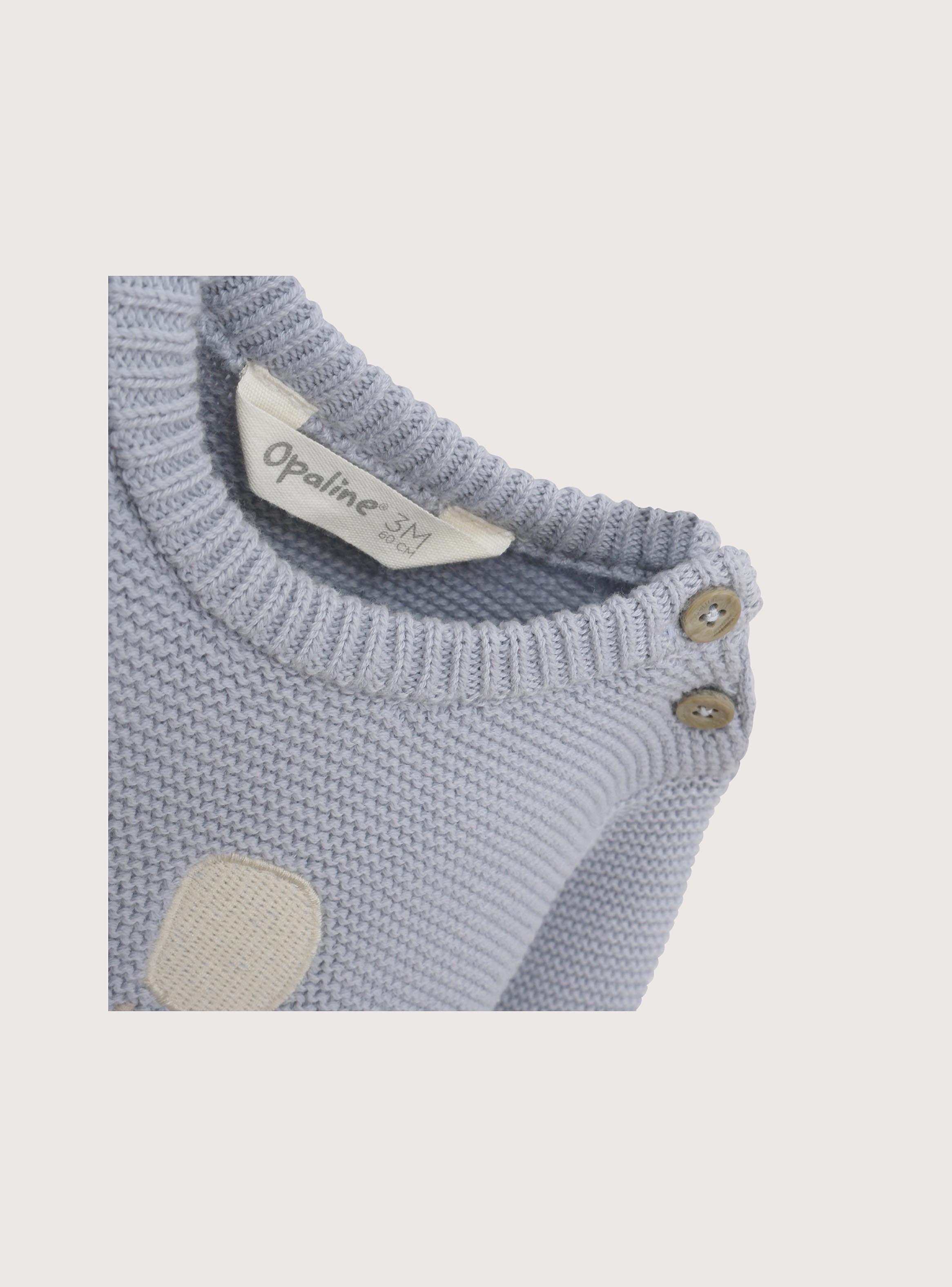 Sweater Bebe Niño Celeste-2