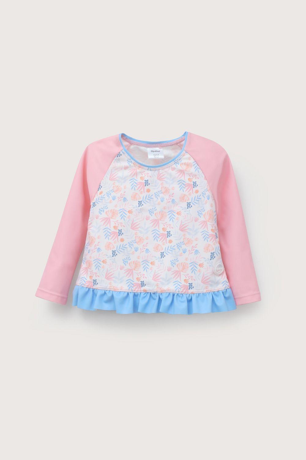 Traje de baño 2 piezas rosado de niña-2